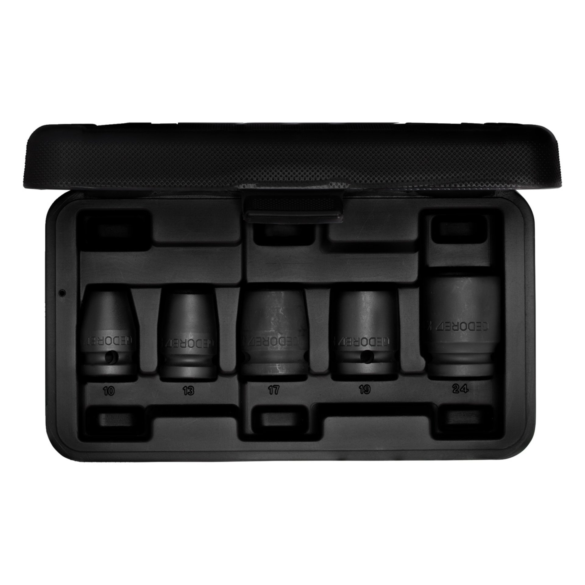 K 19-028 Kraftschrauber-Satz 1/2" 5-teilig 6-kant 10-24 mm