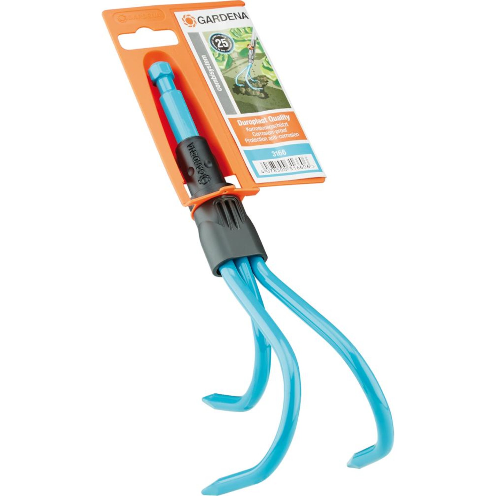CS.-Grubber 3 Zinken, 9 cm breit Gardena