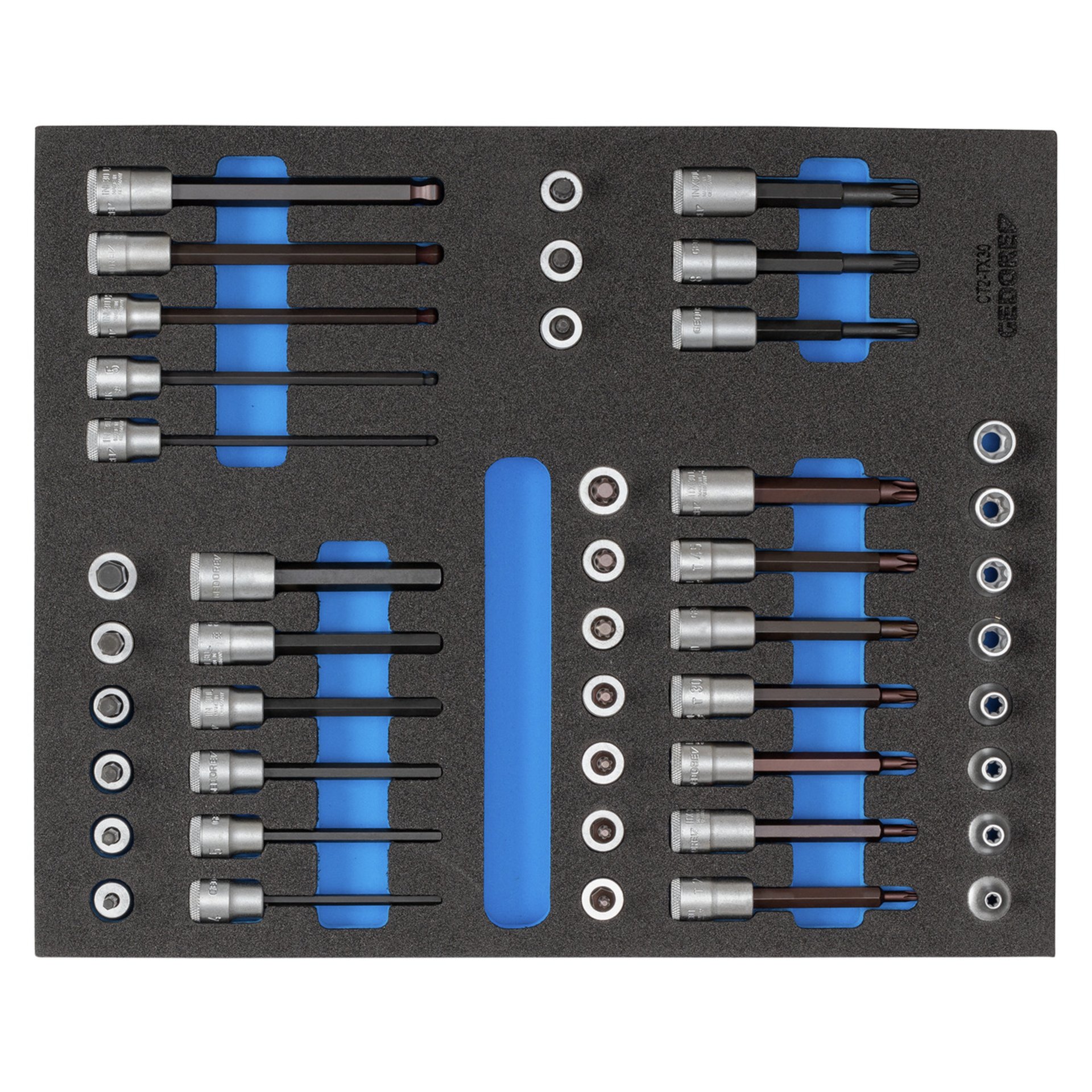 2005 CT2-TX 30 Steckschlüssel-Satz 3/8" in Check-Tool-Modul, 52-teilig