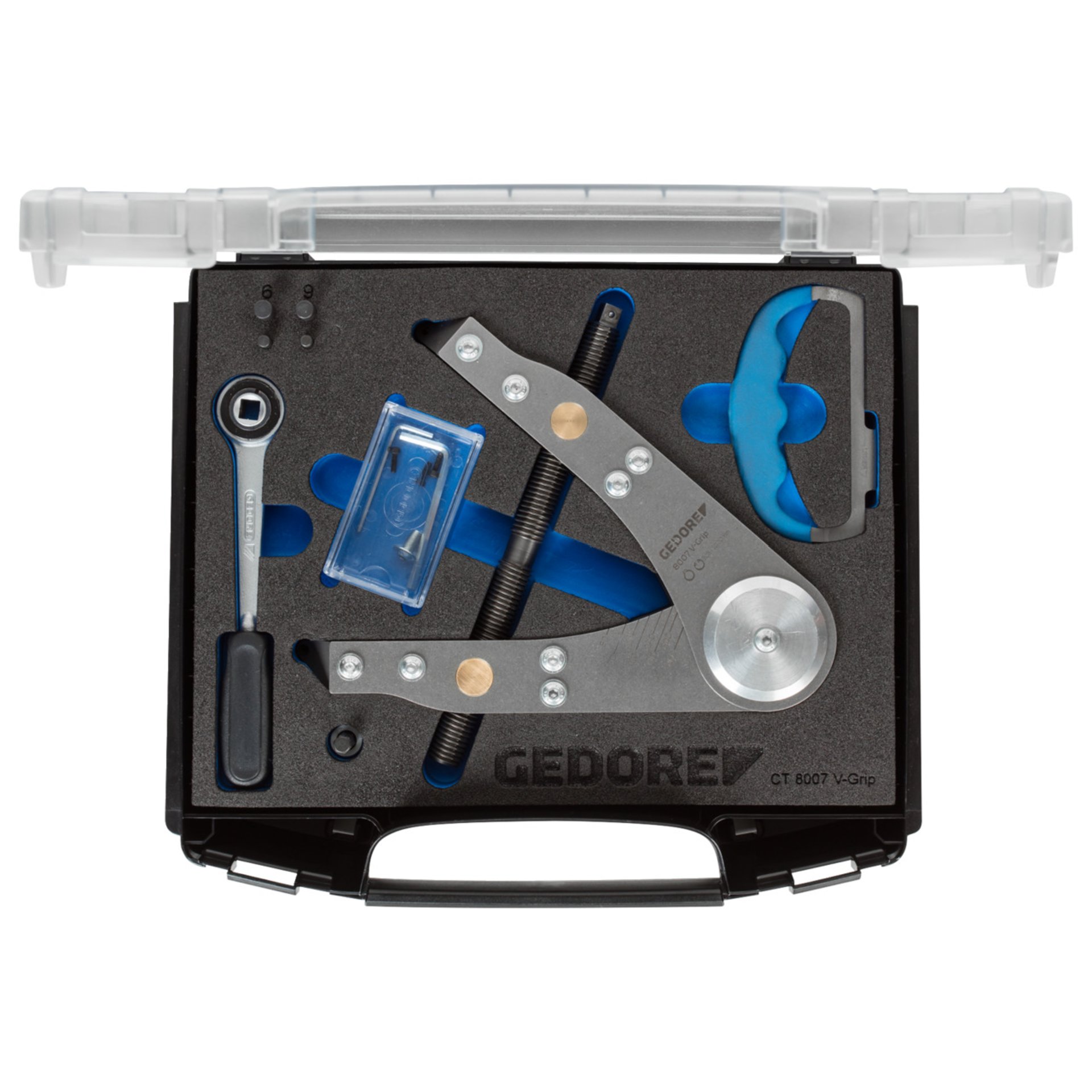 S 8007 V-GRIP Montagezangen-Satz im Koffer