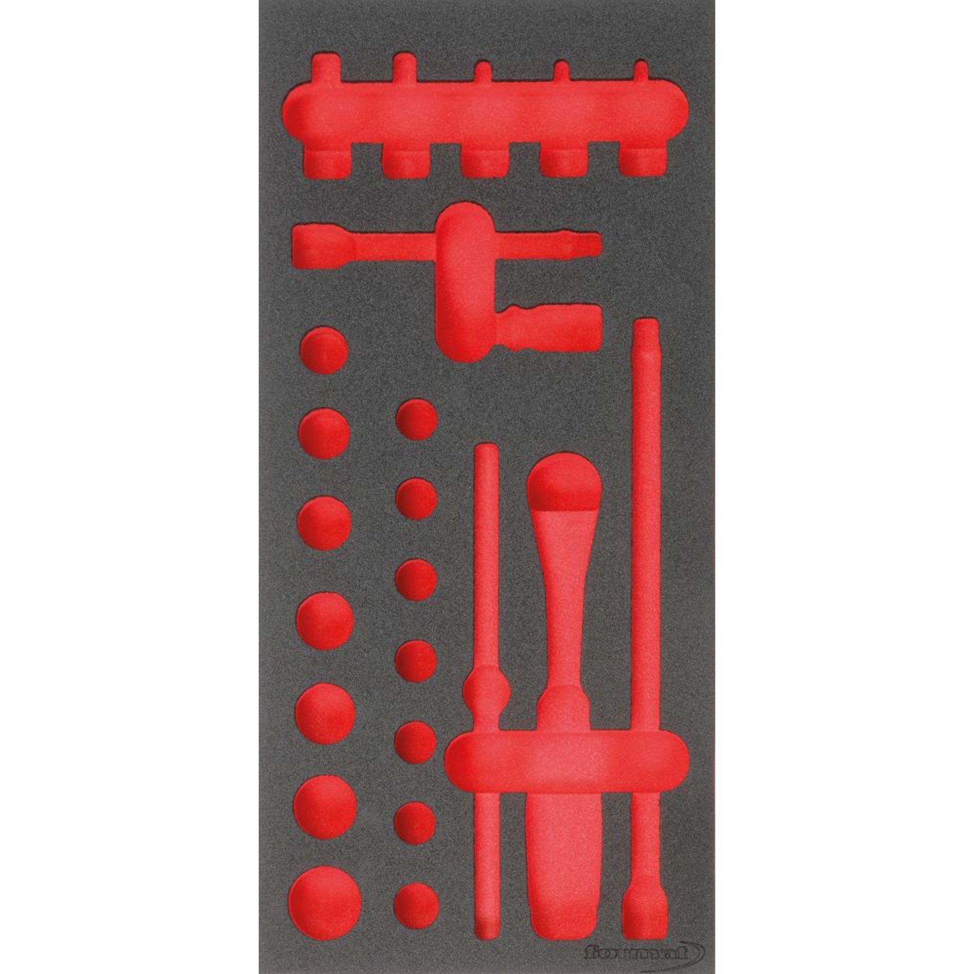 Werkzeugmodul 1/3 leer Steckschlüssel 3/8" FORMAT