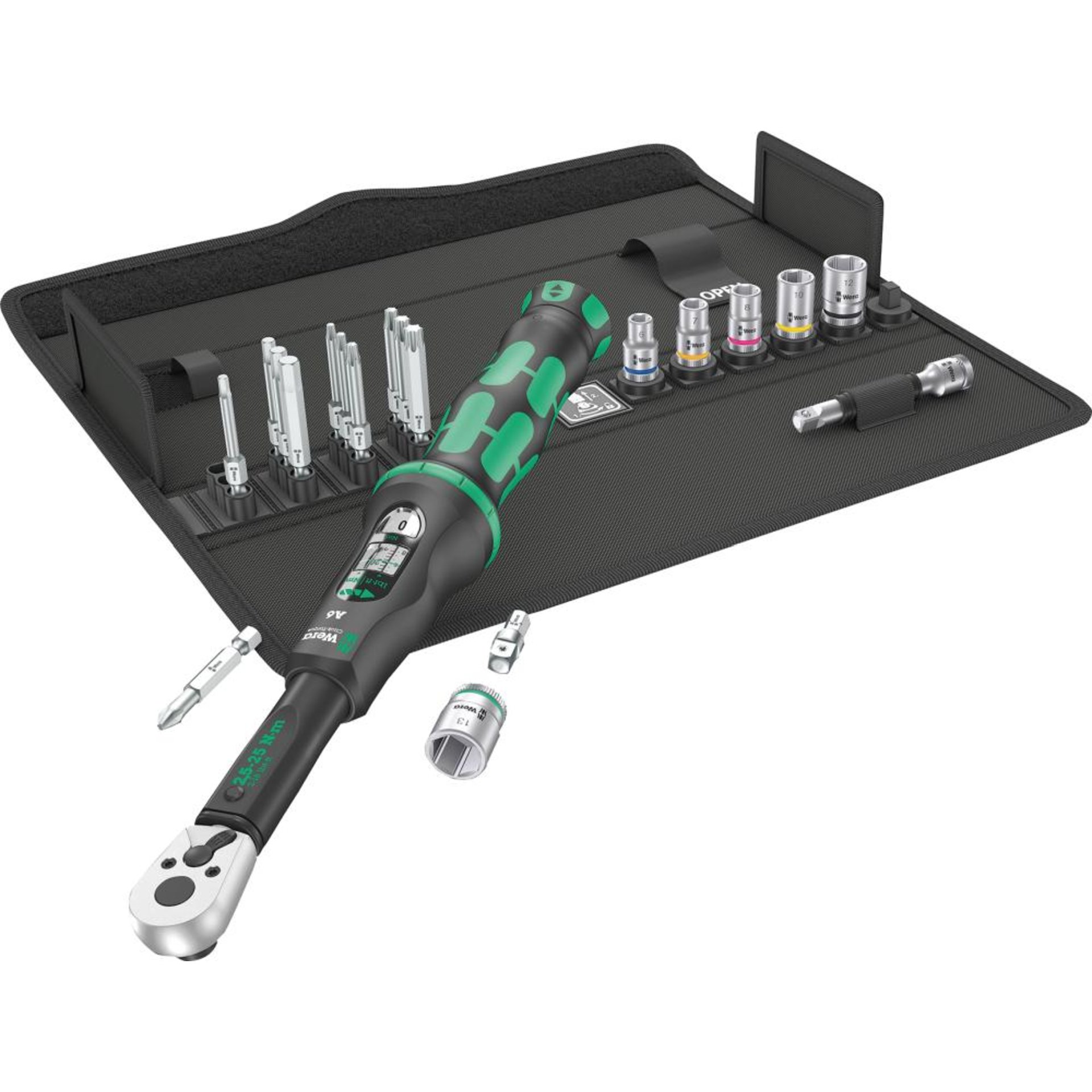 Drehmomentschlüssel-Satz Click-Torque 18-teilig 2,5-25Nm 1/4" Wera