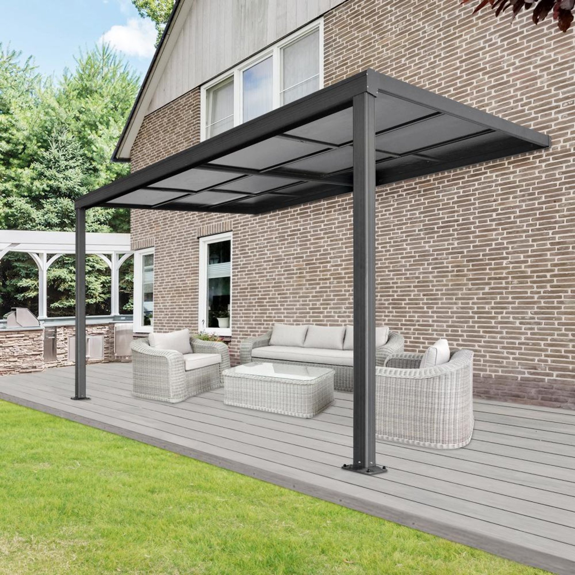 Terrassenüberdachung Air2Pfosten400 x 300 x 200/2 54 cm