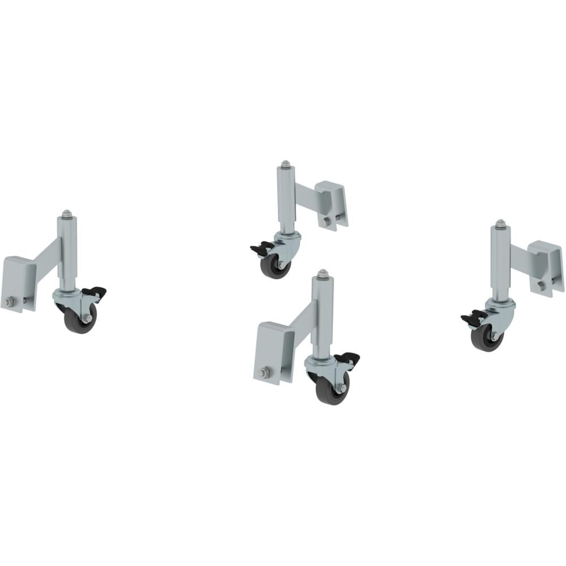 Feder-Bremsrollen Durchmesser 50 mm Satz a. 4 Stück GÜNZBURGER STEIGTECHNIK