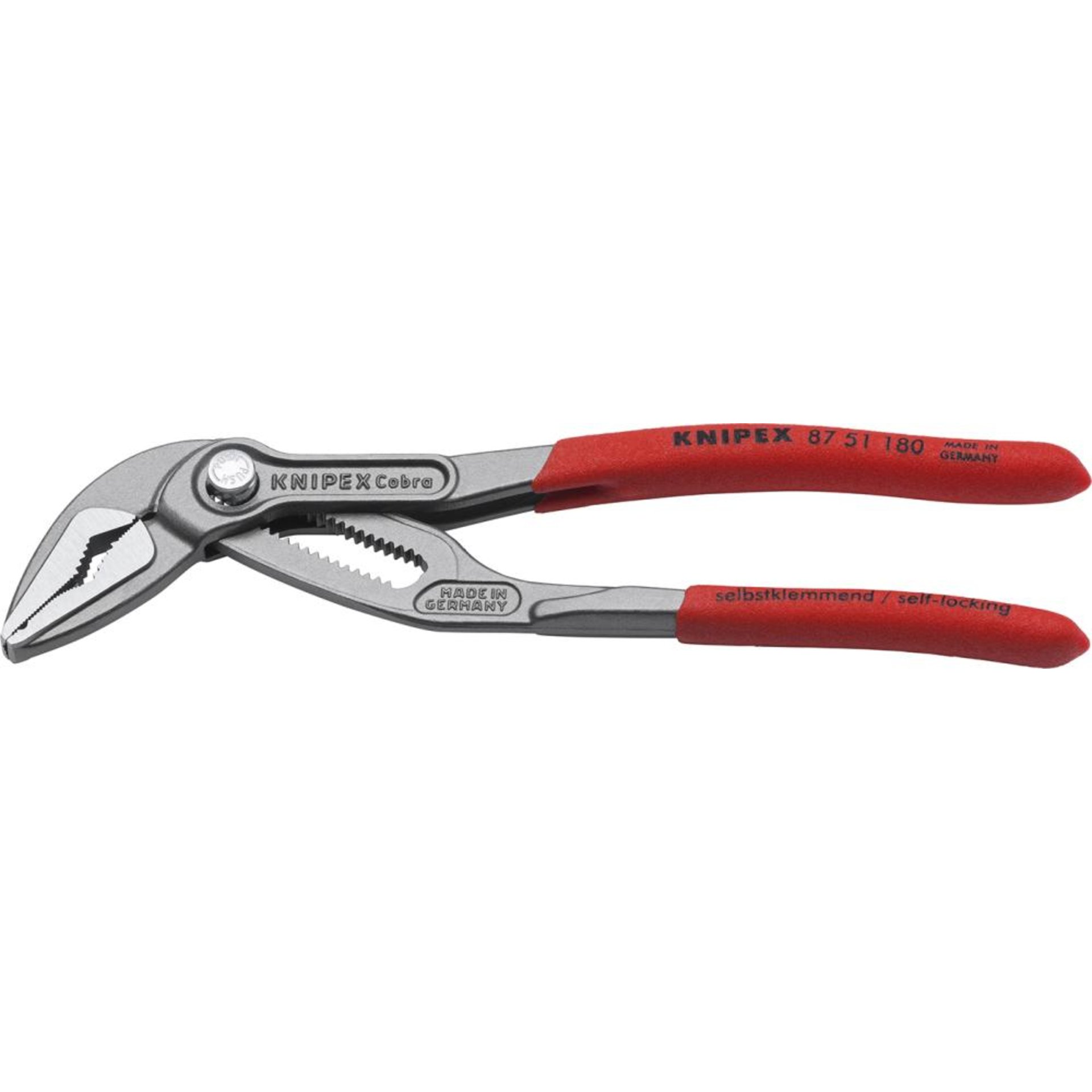 Wasserpumpenzange Cobra ES mit Kunststoffgriffe 180mm KNIPEX