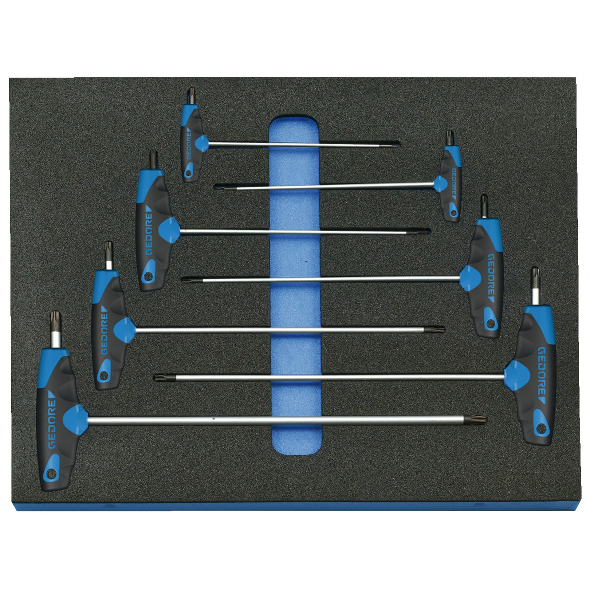 2005 CT2-2143 KTX Winkelschraubendreher-Satz in Check-Tool-Modul, 7-teilig
