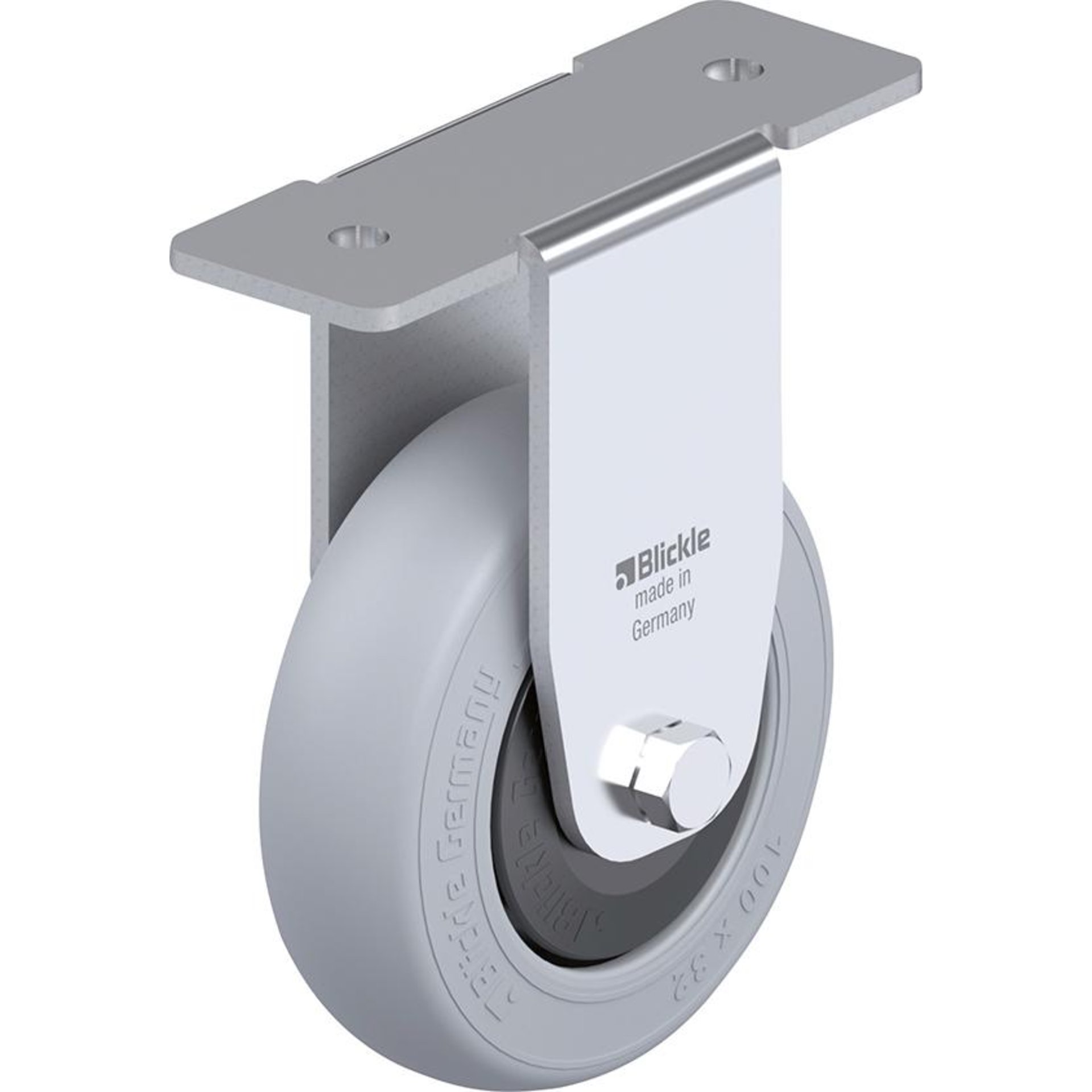 Bockrolle Rad-D100mm Gummi BKPA-POES 102KF-29-SG
