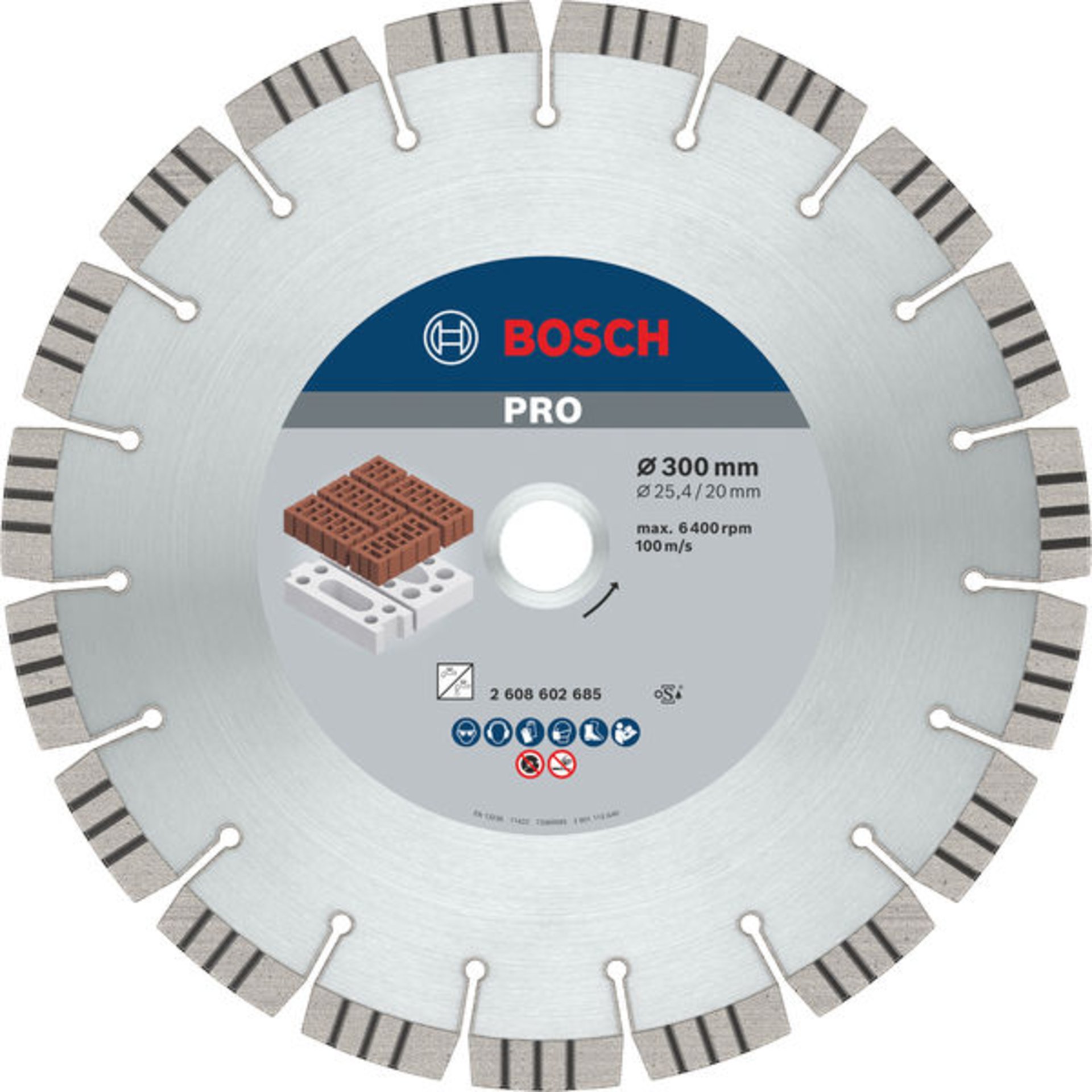PRO Abrasive Diamanttrennscheibe, 300 x 20/25,4 mm