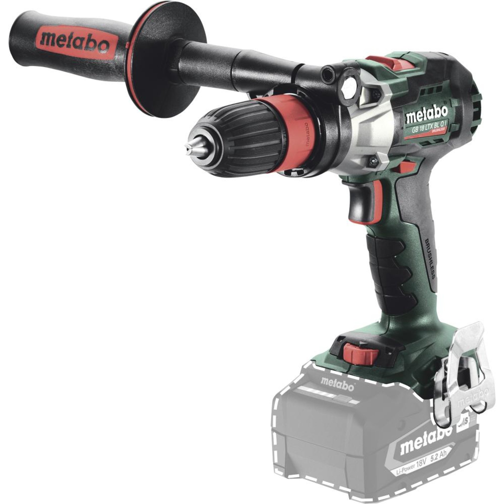 Akku-Bohrschrauber solo GB 18 LTX BL Q I Metabo ohne Akku ohne Ladegerät metaBOX