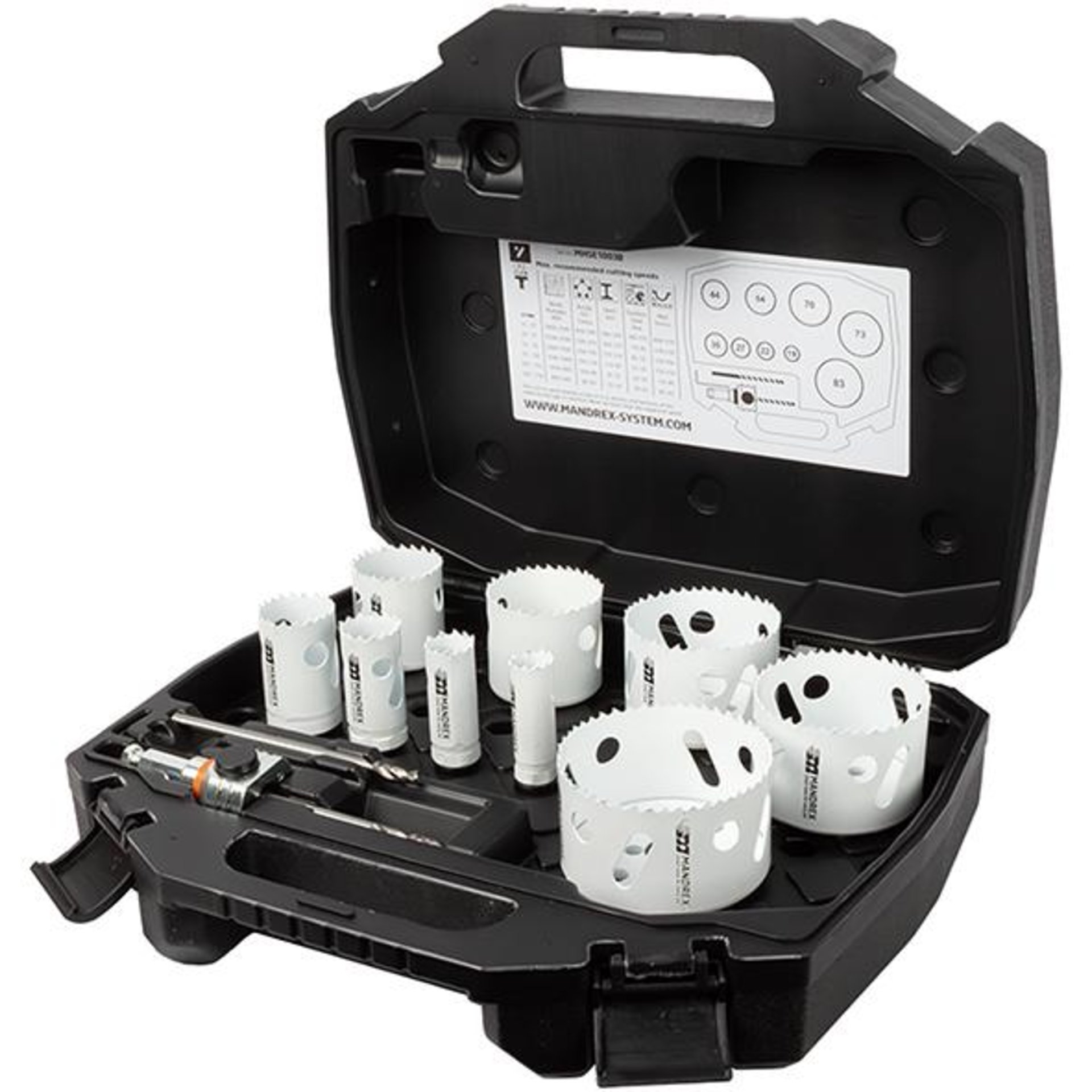 BiMetall Lochsägen Set MXqs Elektriker SpeedXCut M42 D19,22,27, 35,44,54,70,73,83mm Mand