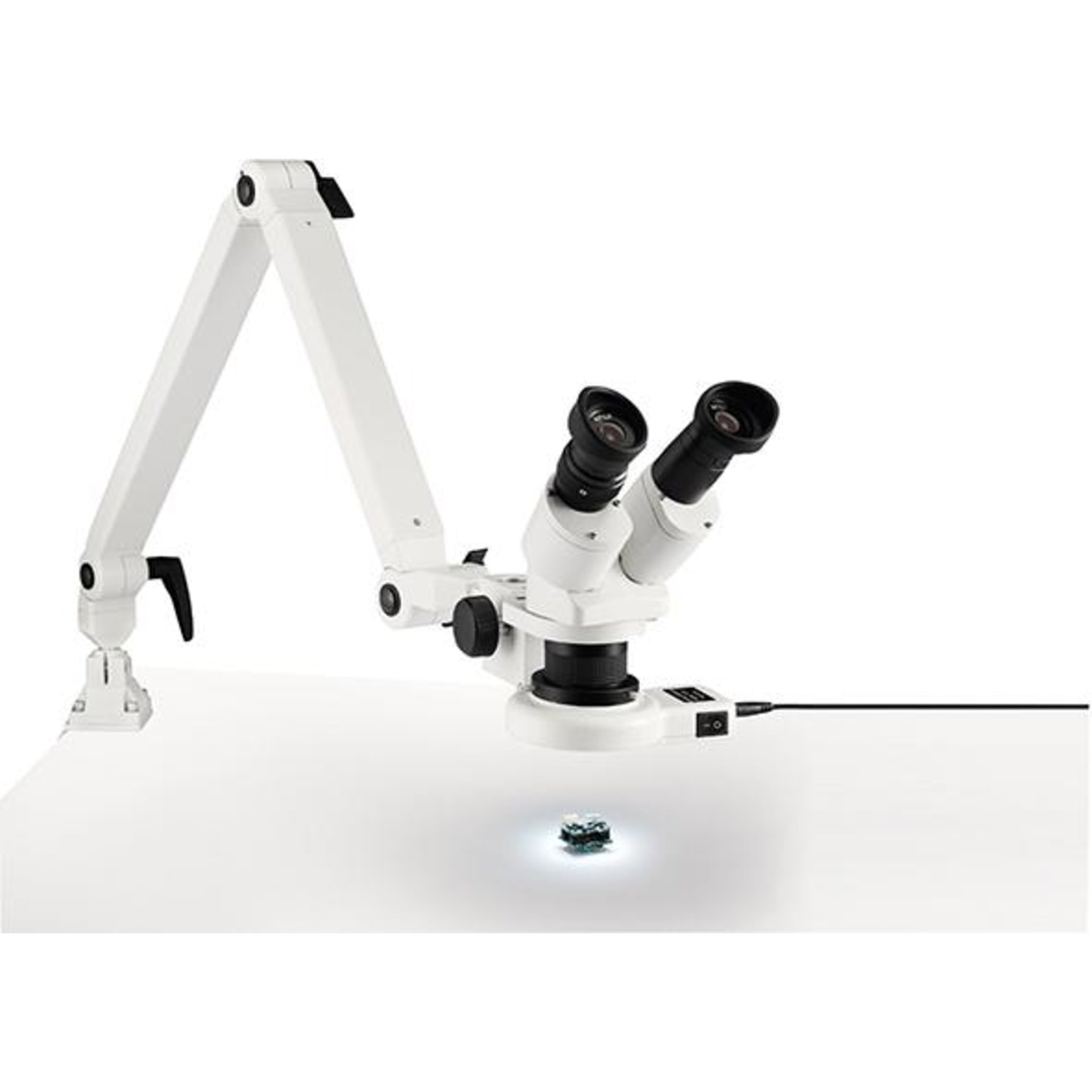 Auflicht-Stereo-Mikroskopmit Federgelenkarm 10x/20x ESCHENBACH