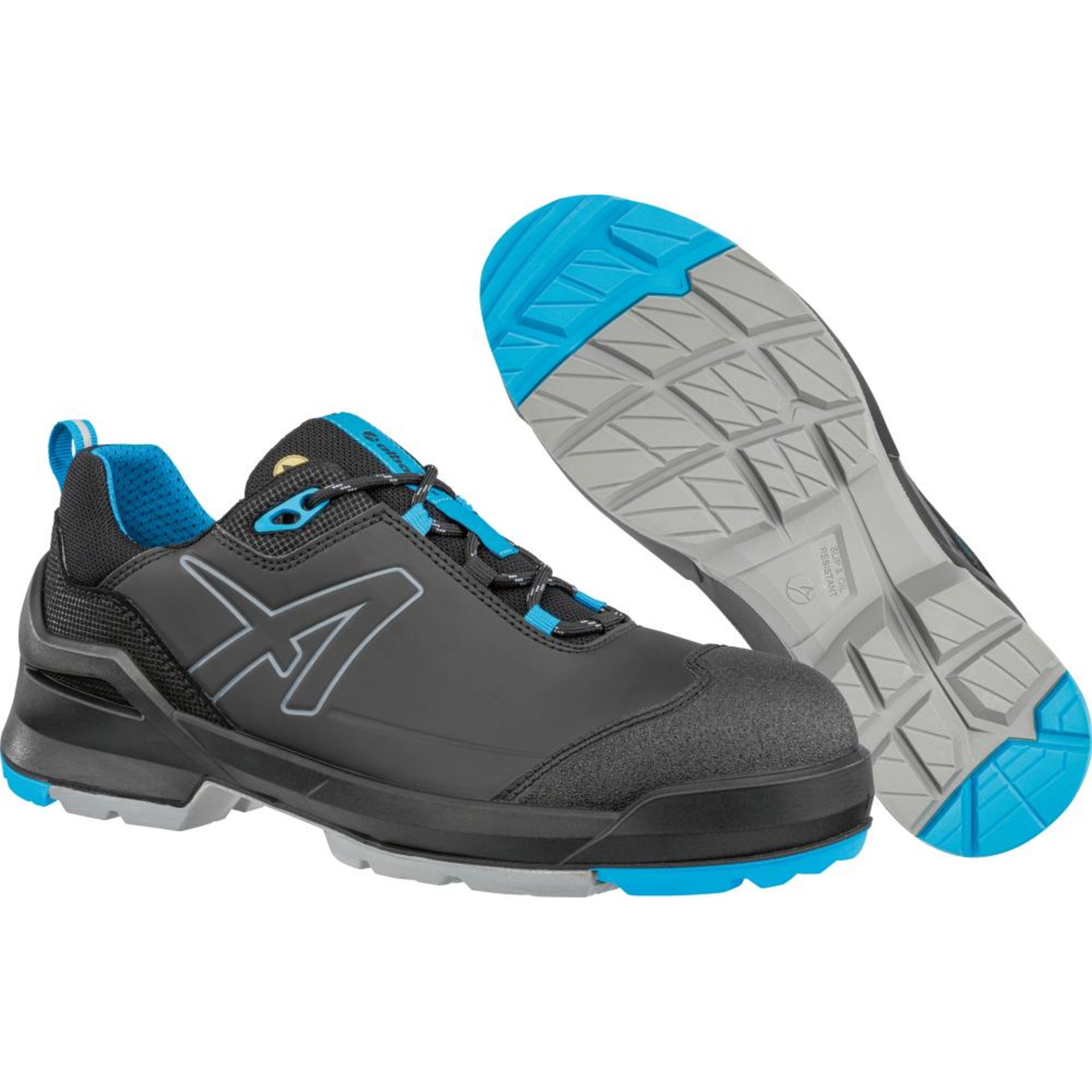 Sicherheitshalbschuh TARAVAL BLACK/BLUE Low 648030, S3L SR FO ESD