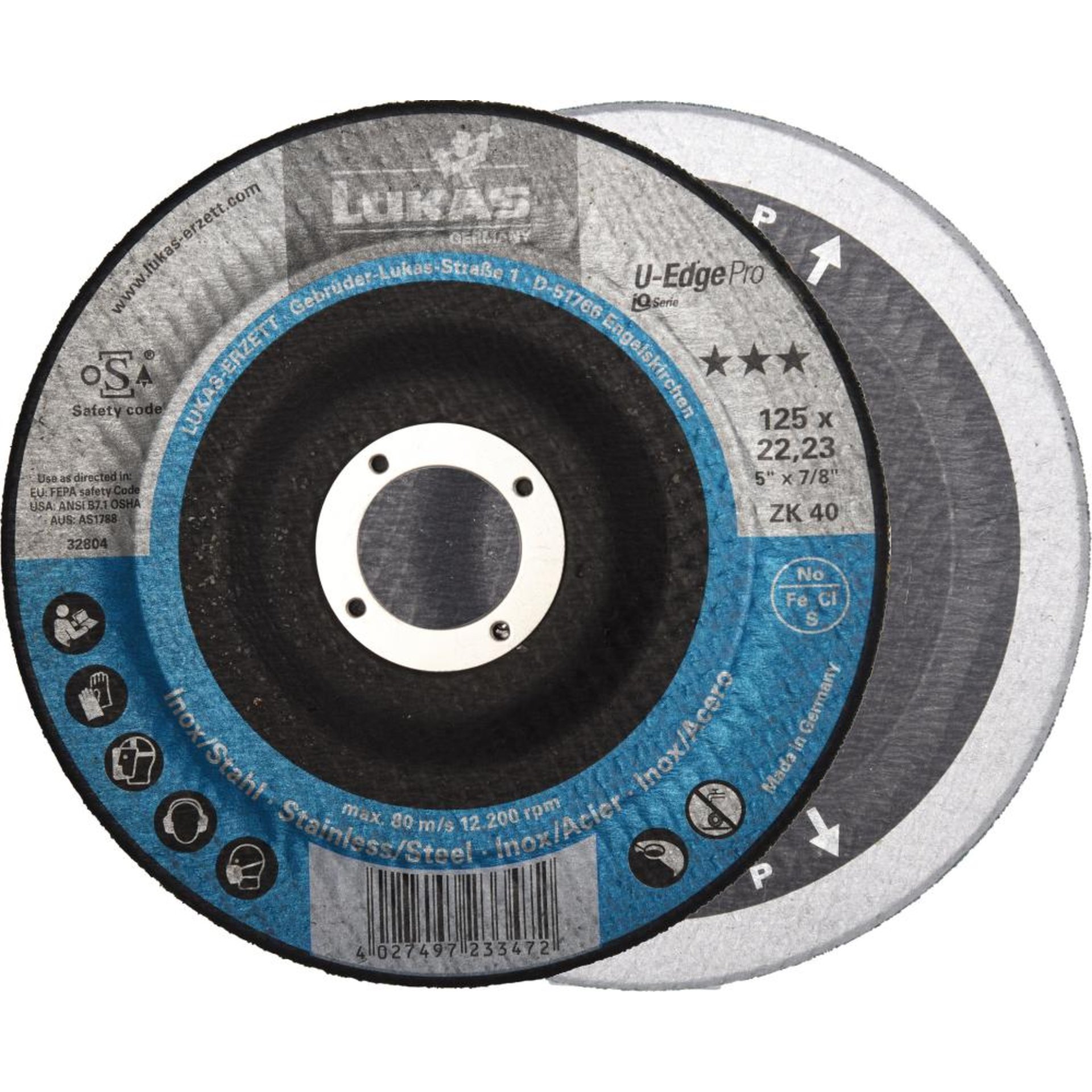 Kehlnahtschleifscheibe U-Edge Pro