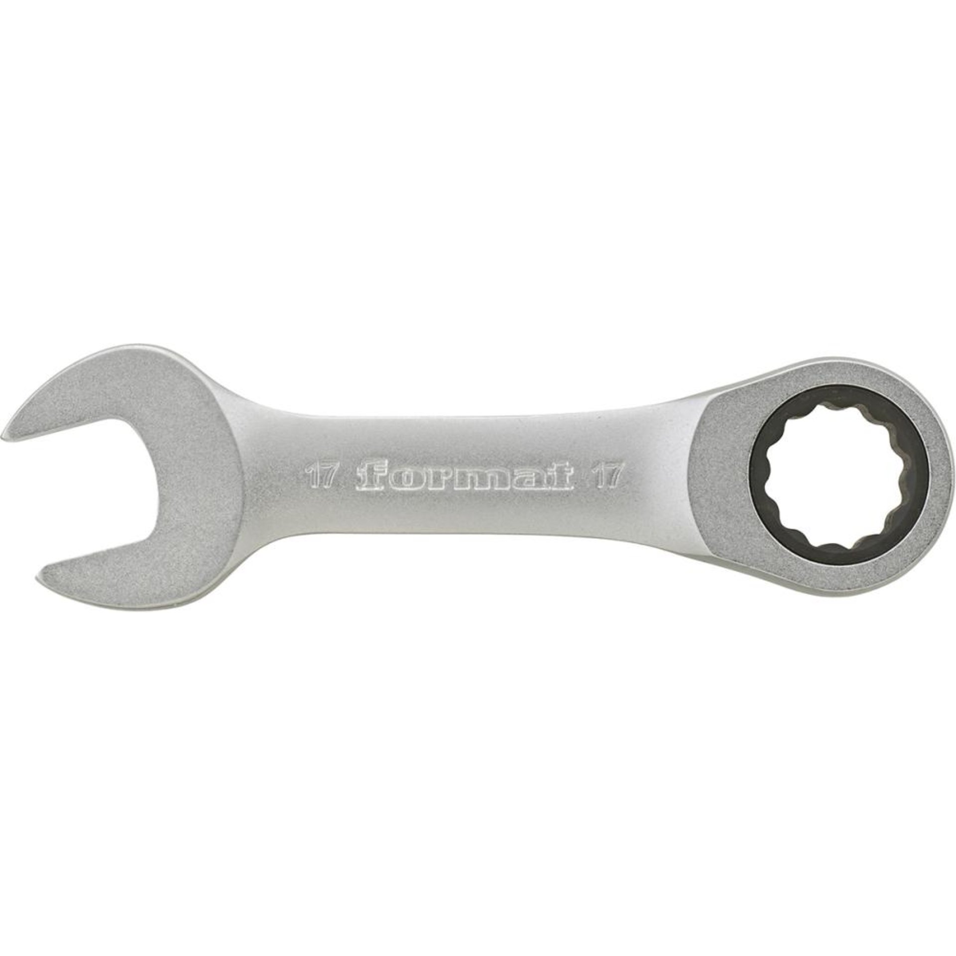 Maulschlüssel mit Ringratsche, extrakurz