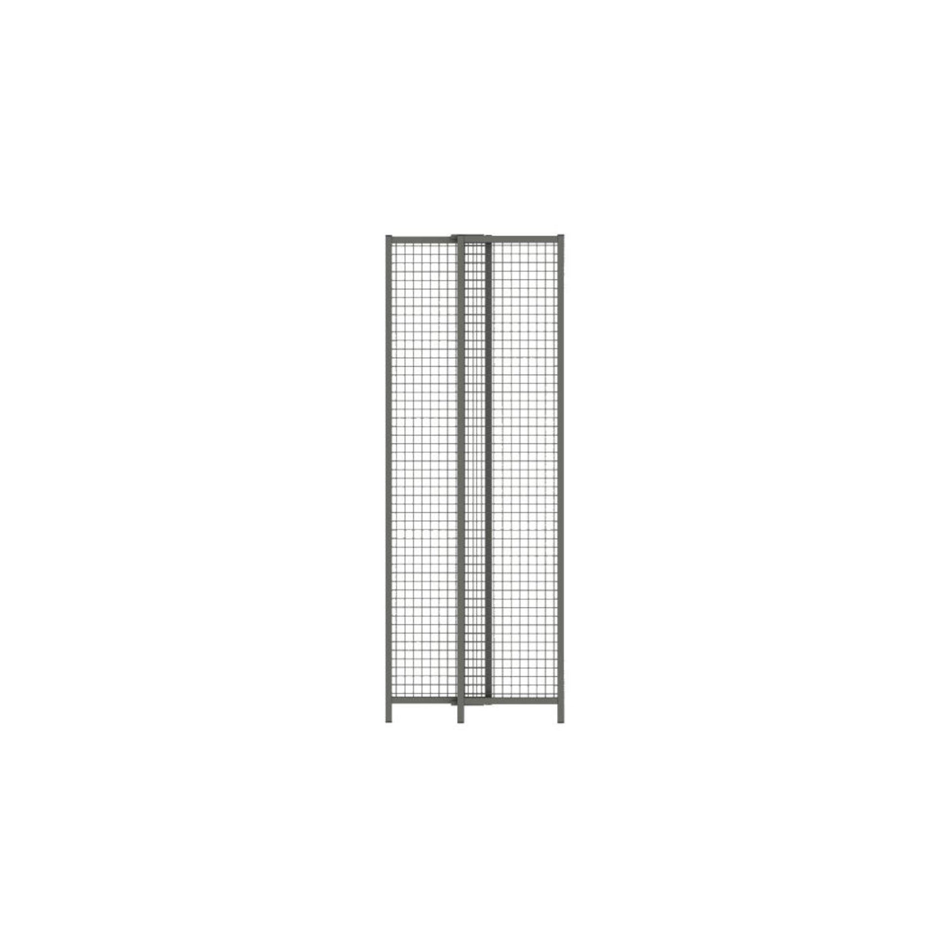 Vario-Element Trennwandsystem Vario B530-930xH2200mm RAL7037 Drahtgitter