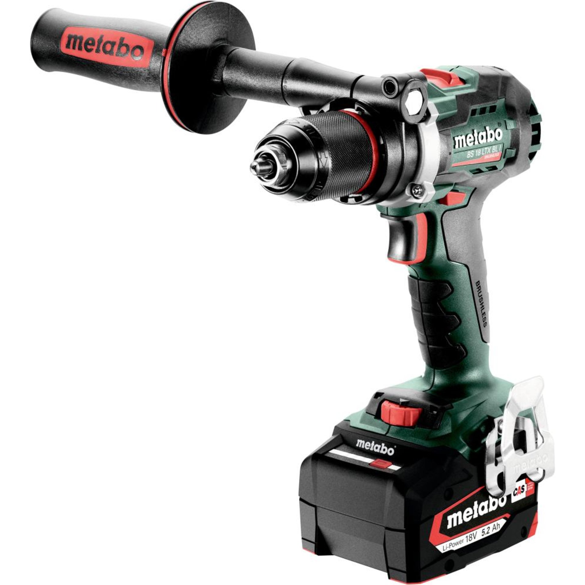 Akku Bohrschrauber BS 18 LTX BL I SE Metabo 2x 5,2 Ah 18V Ladegerät ASC 55 metaBOX