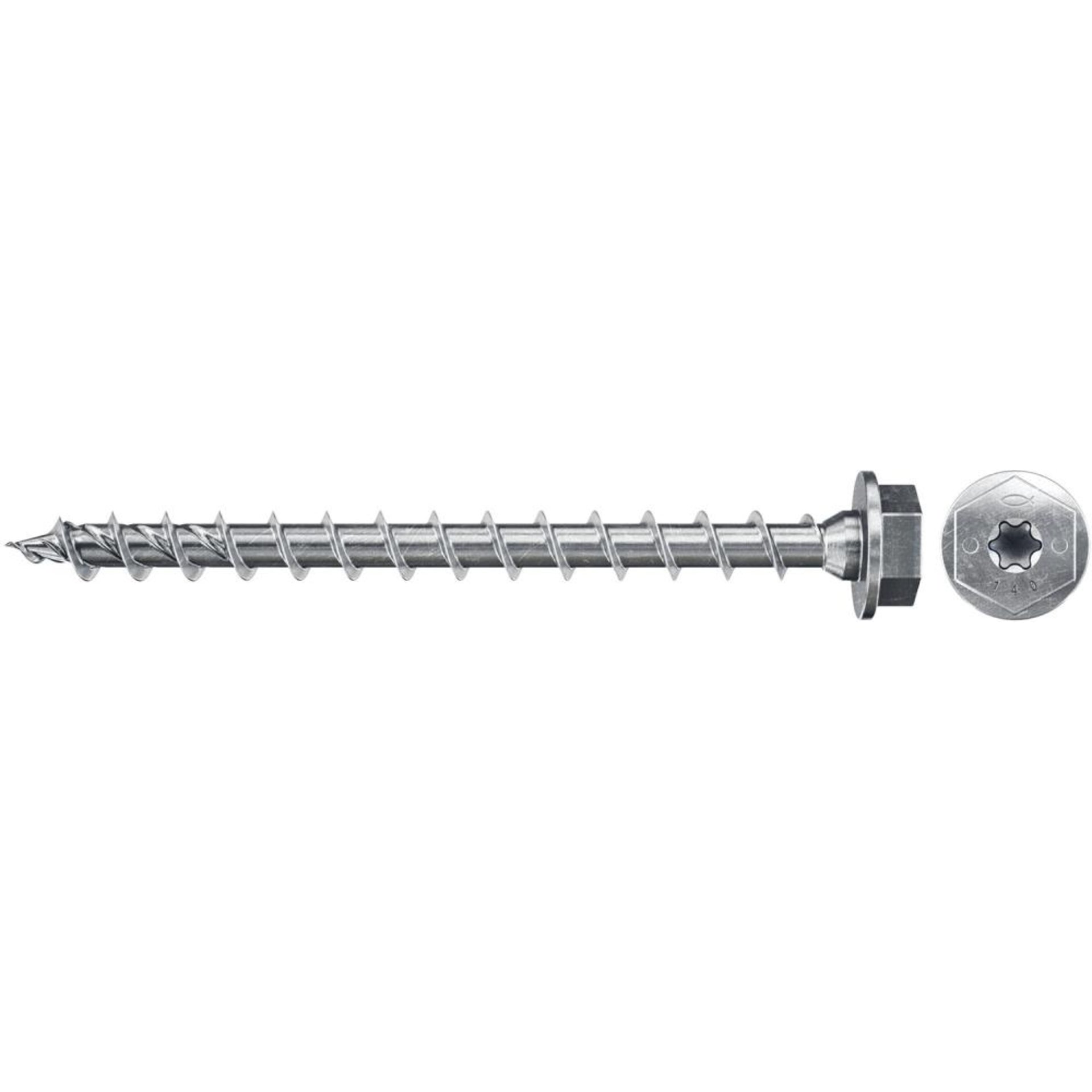 fischer® Holzbauschraube, Sechskantkopf mit Innenstern TX Vollgewinde, PowerFast FPF II HWTF BC
