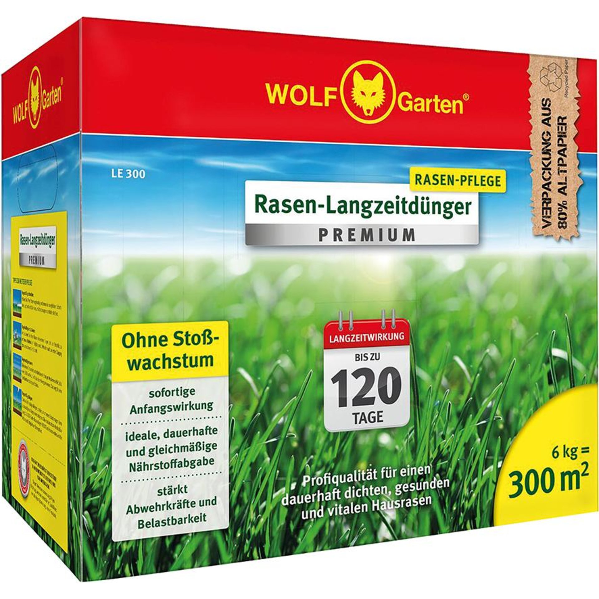 Rasen-Lanzeitdünger 6kg LE 300 Premium