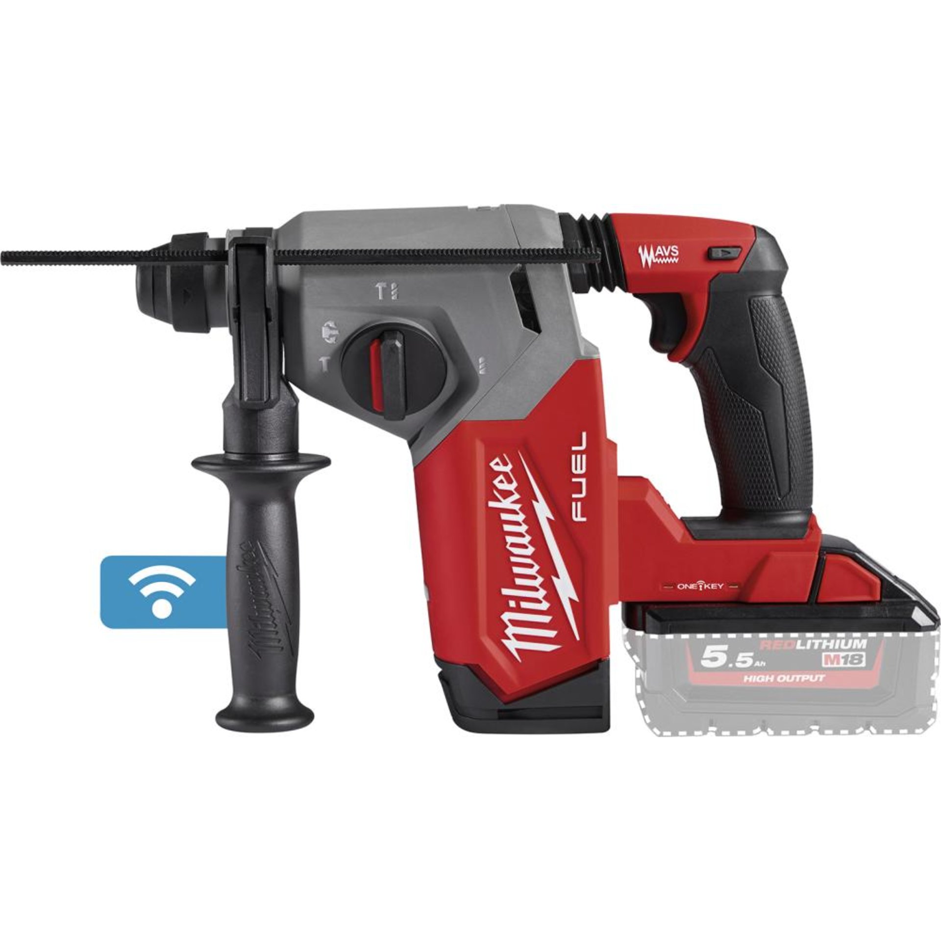 Akku-Kombihammer solo M18ONEFH-0X Milwaukee ohne Akku ohne Ladegerät HD-Box