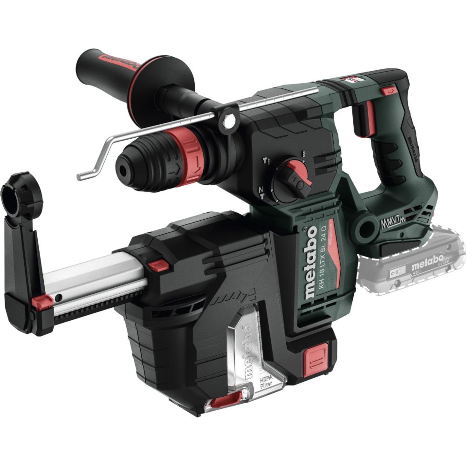 Akku-Kombihammer solo KH 8LTXBL24Q +Abs. Metaboohne Akku ohne Ladegerät metaBOX