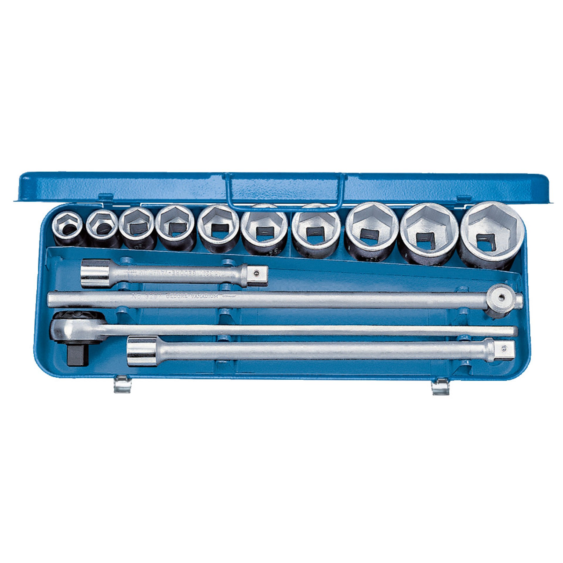 32 EMZ Steckschlüssel-Satz 3/4" 14-teilig 6-kant 22-50 mm