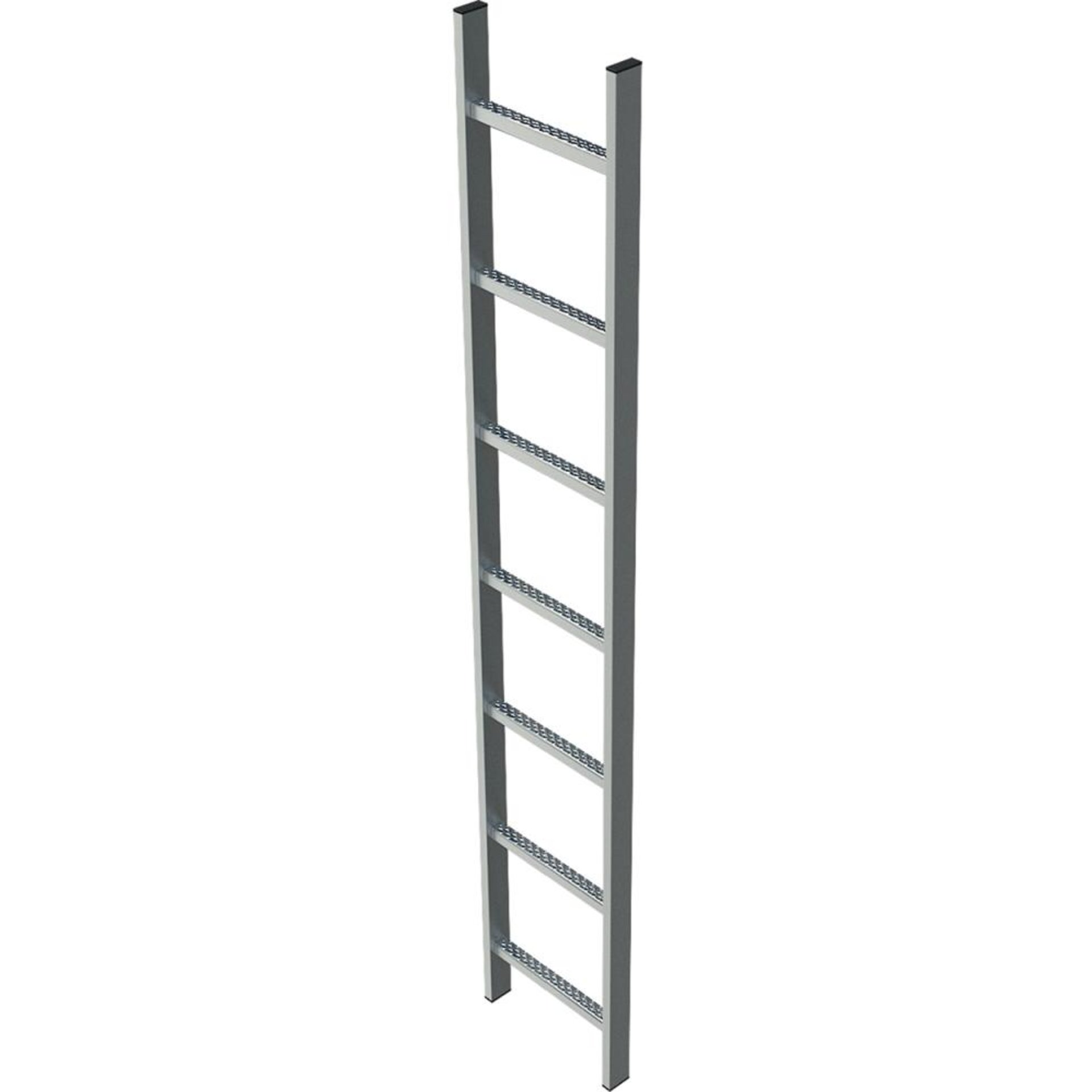 Schachtleiter, V4A (1.4571), Außenbreite 440 mm