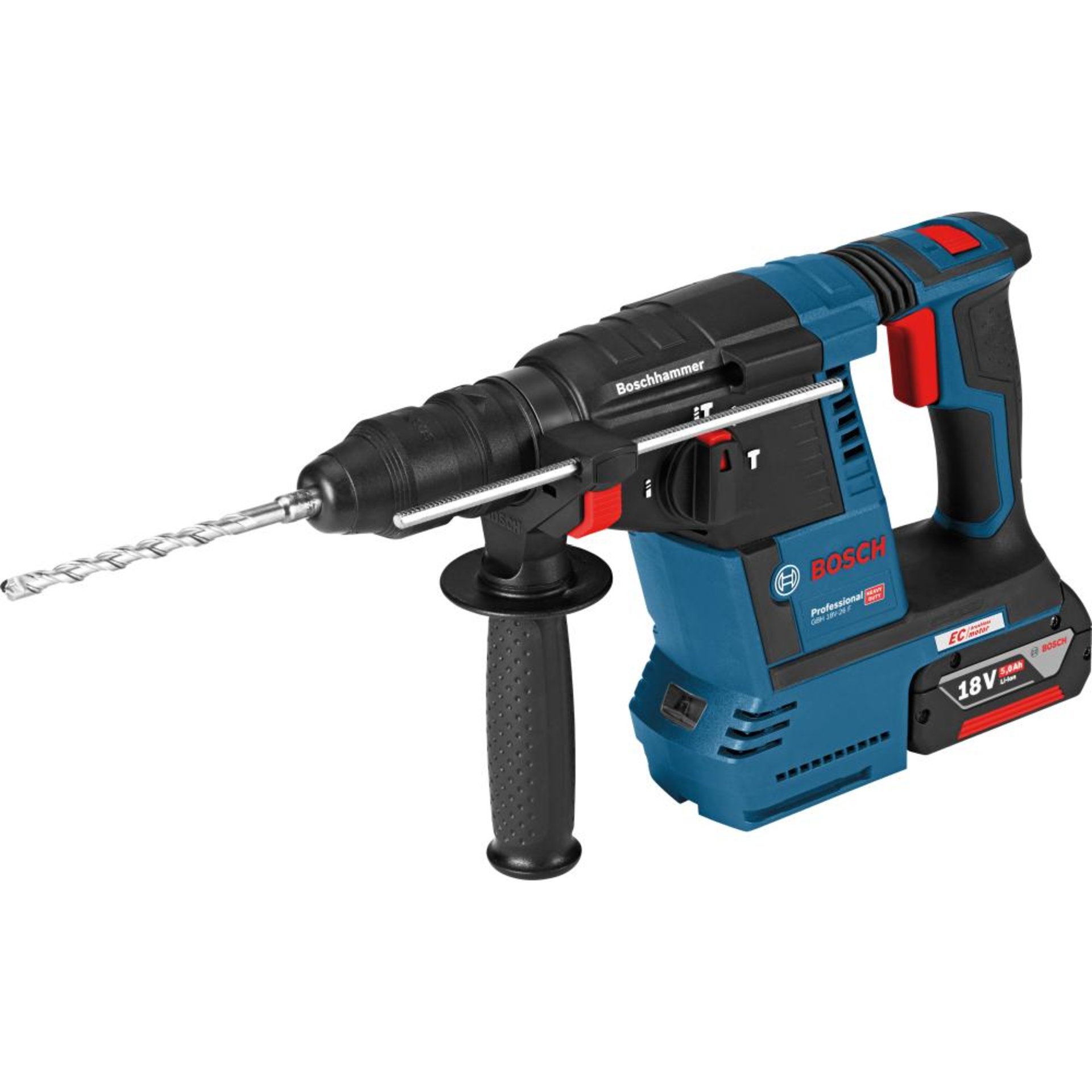 Akku-Kombihammer GBH 18V-26 F Bosch 2x18,0 V 5,0 Ah LadegerätGAL1880CV L-Boxx