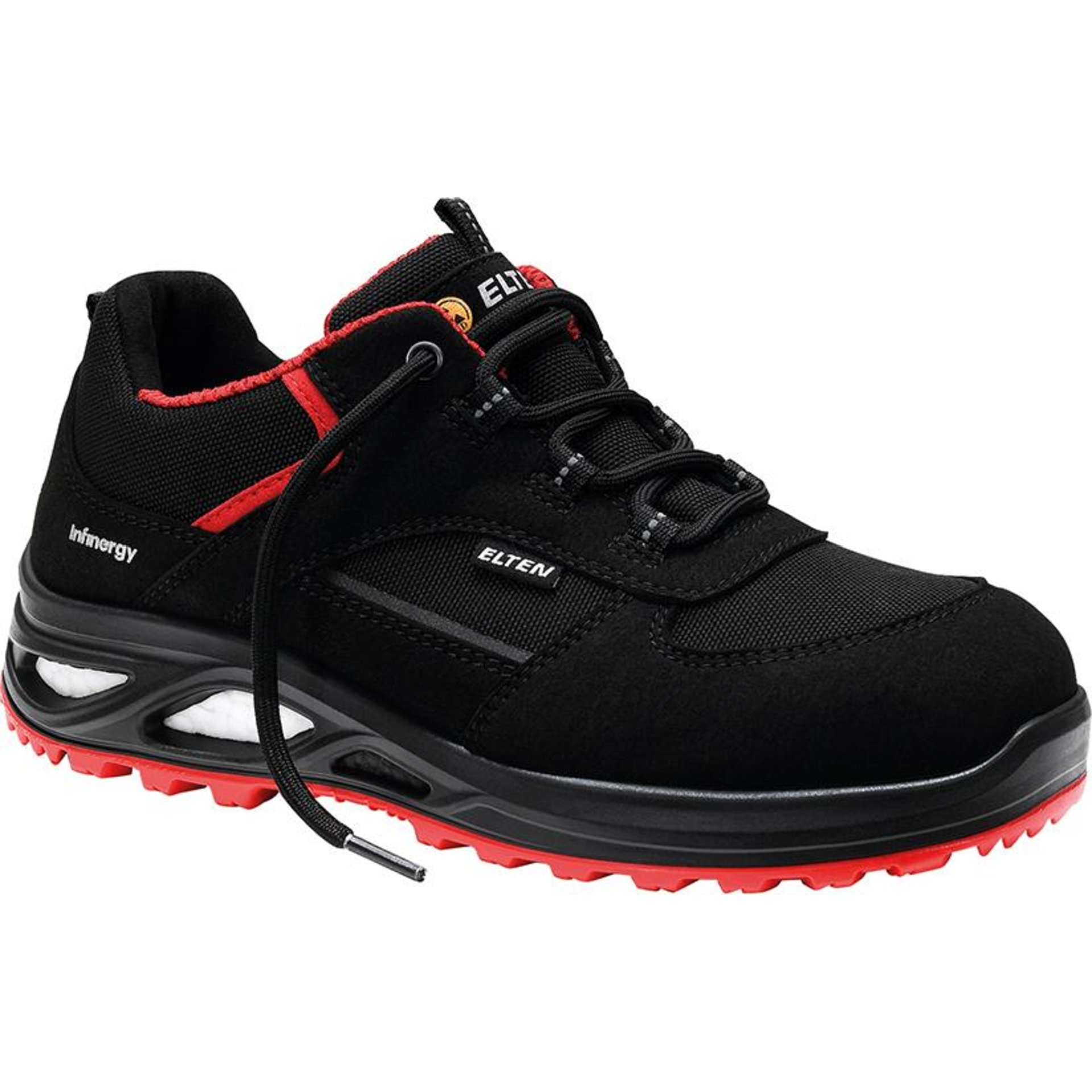 Damen-Sicherheitshalbschuh HANNAH XXTL black-red Low 742531, S3 SRC ESD