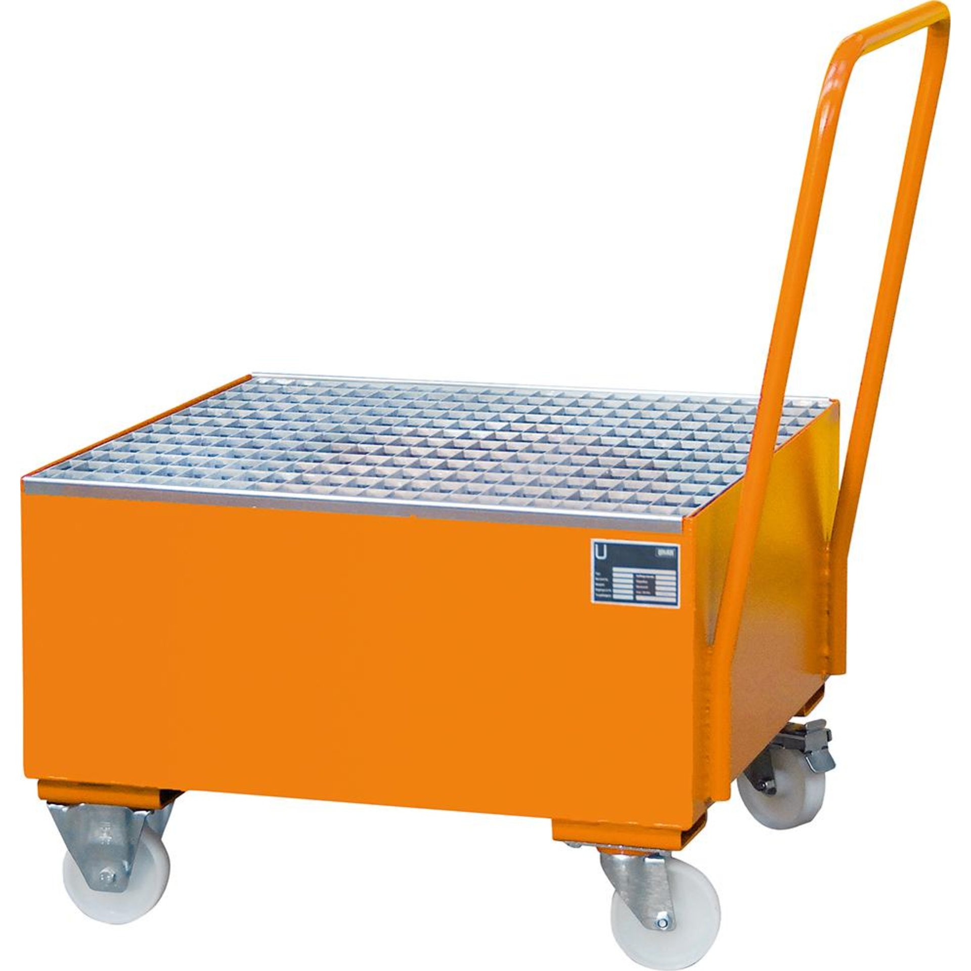 Auffangwanne, fahrbar, für 200-l-Fass