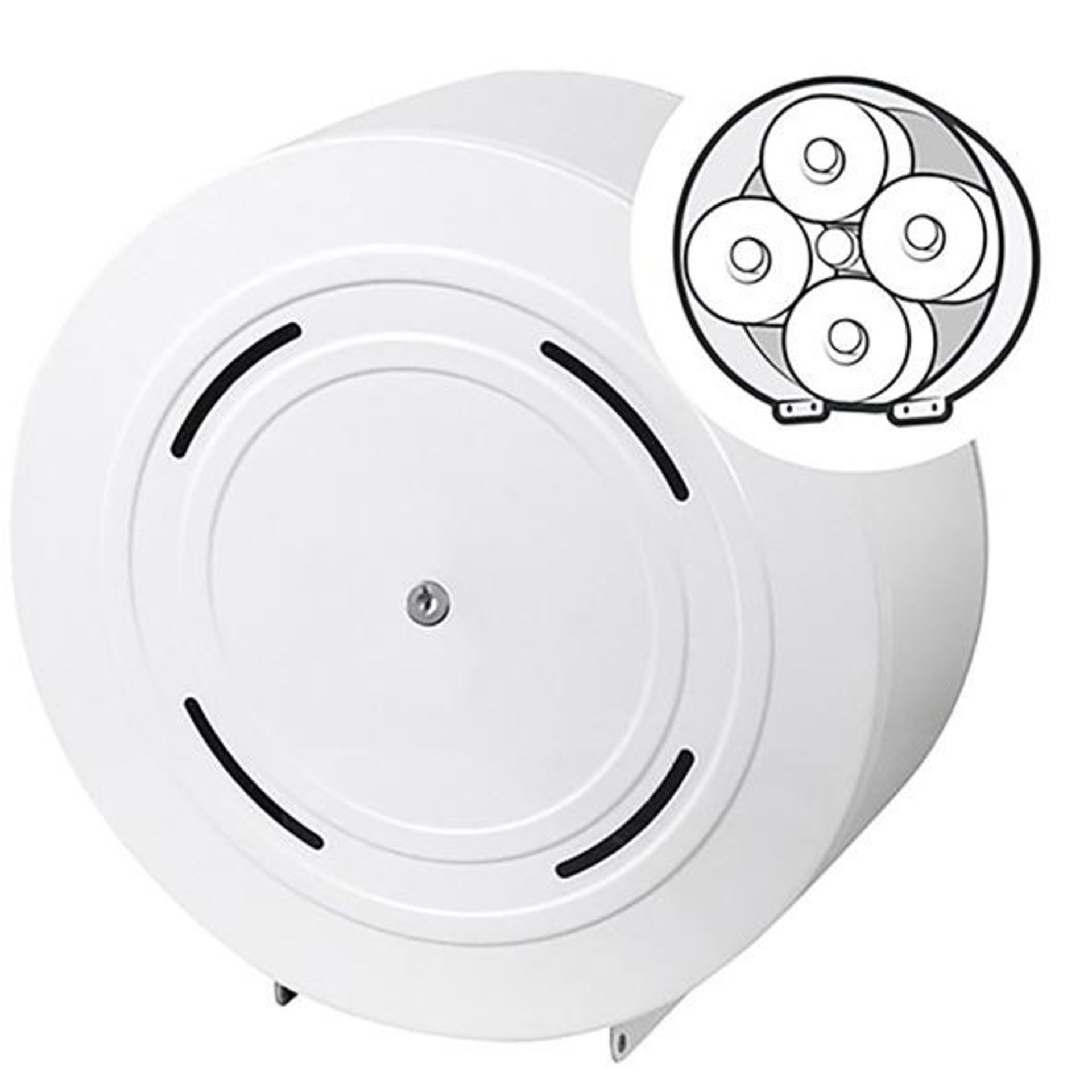Toilettenpapierspender racon MW KR quattro H320xB320xT125mm