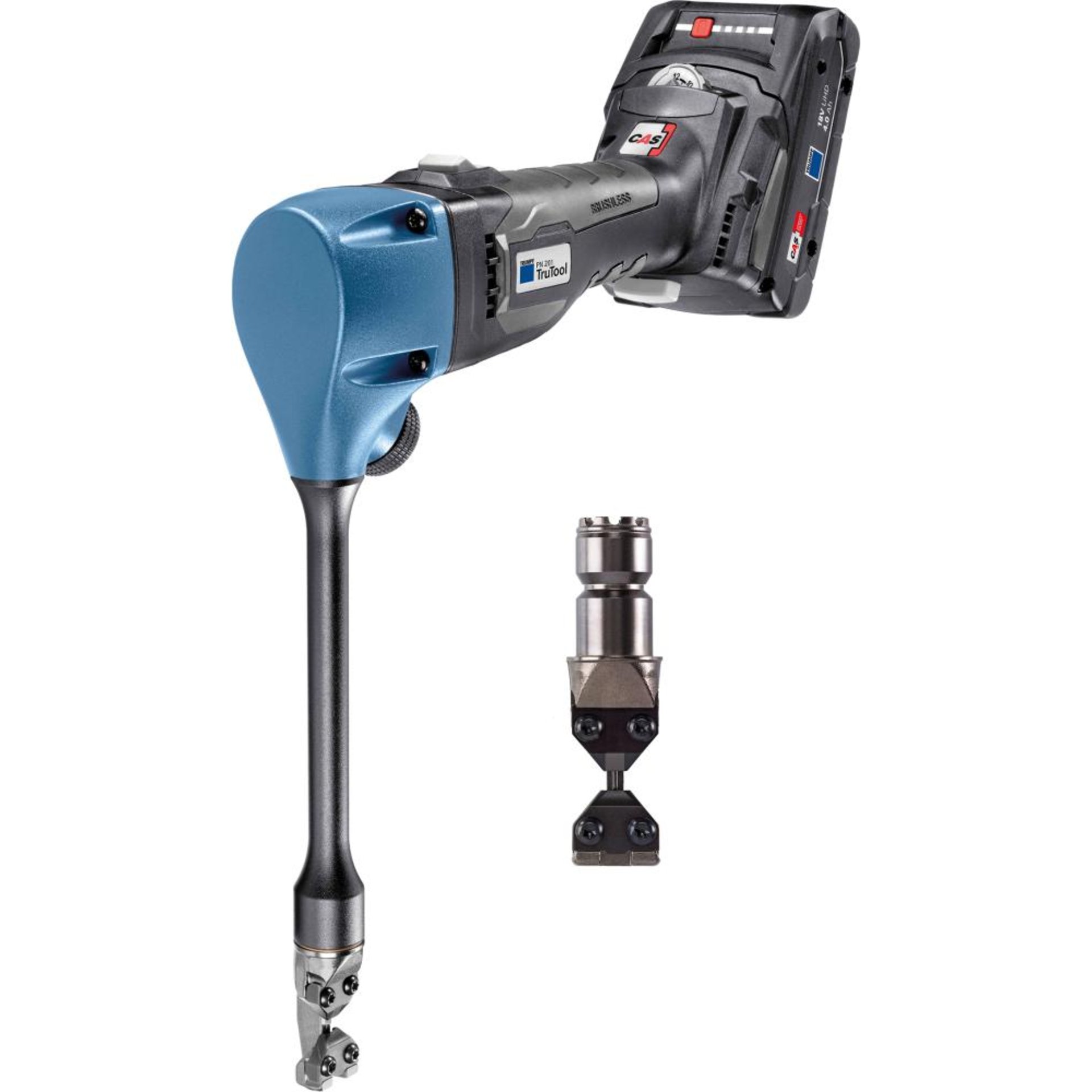 Akku Profilnibbler TruTool PN 200 Set Trumpf2x18,0V 4,0 Ah Ladegerät Trumpf-Box