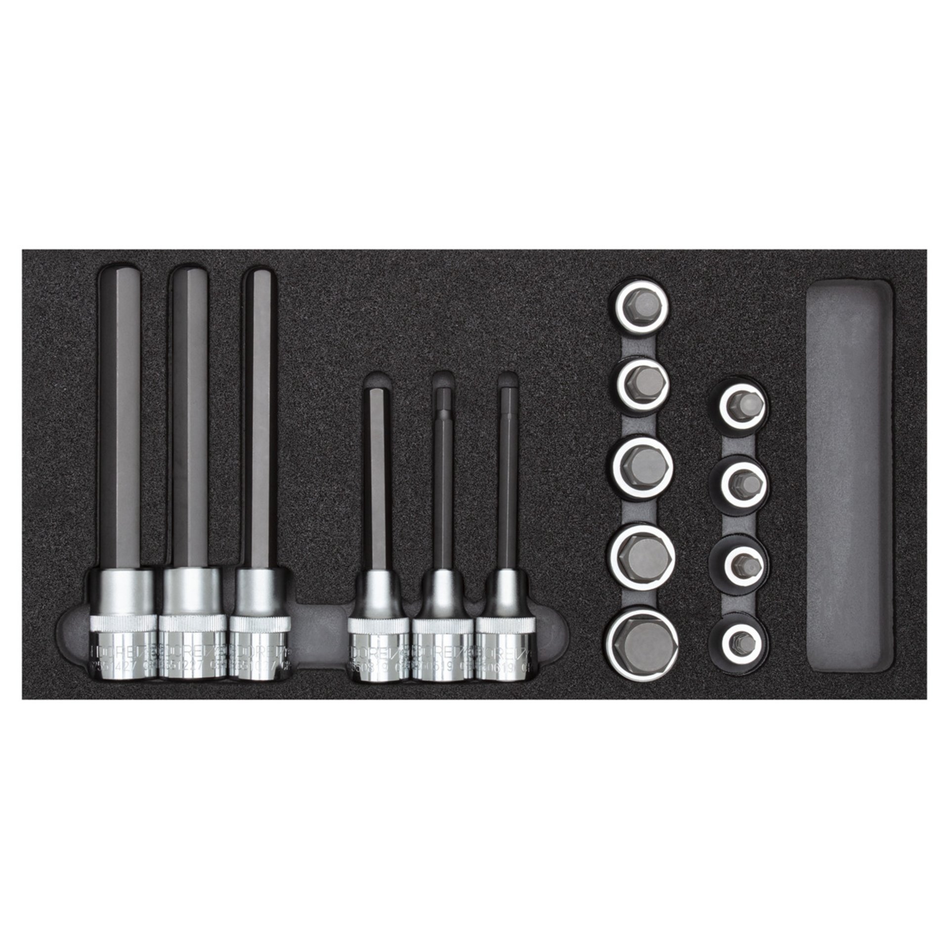 R22150011 Schraubendrehereinsätze 1/2" 2/6 CT-Modul 15-teilig