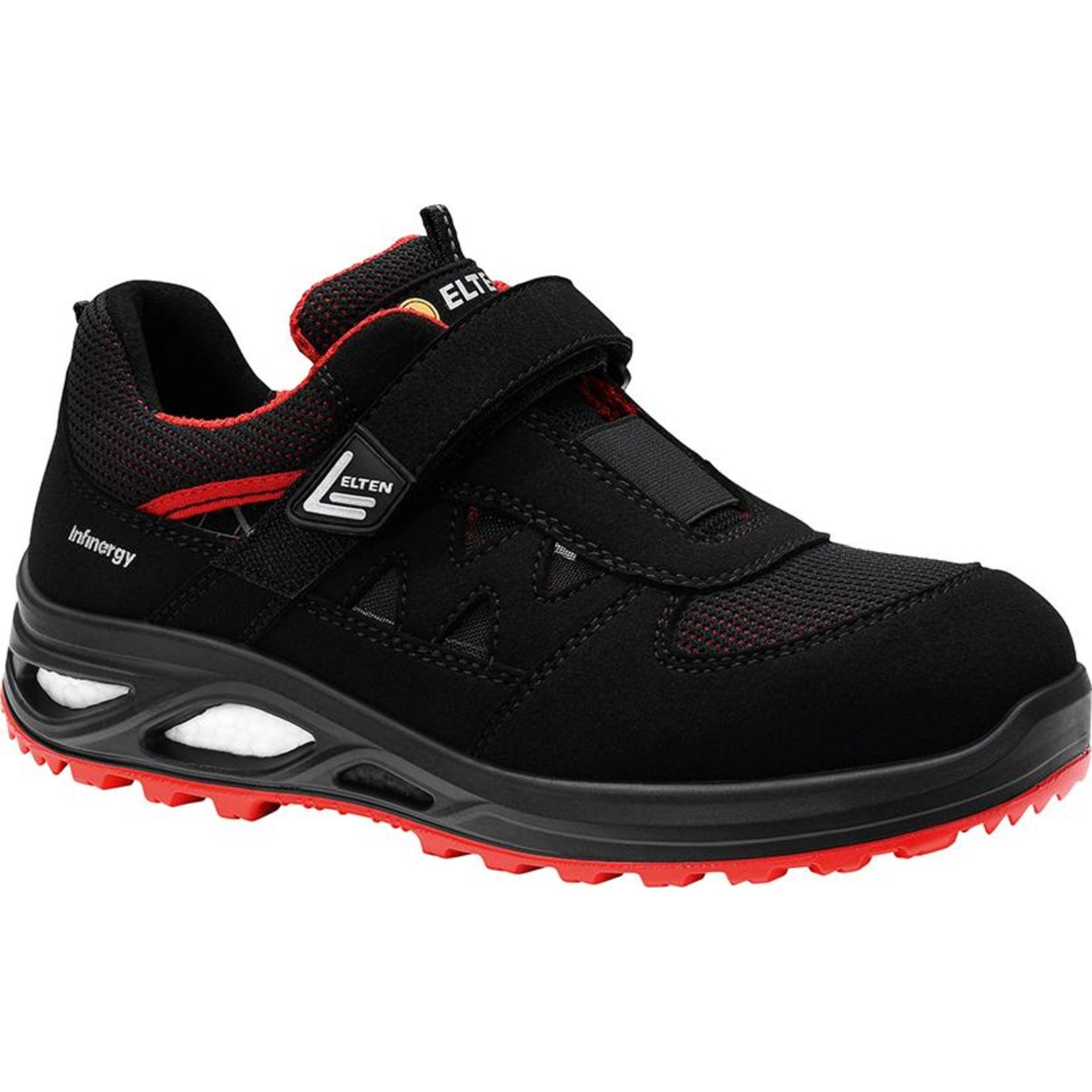 Damen-Sicherheitssandale HANNAH XXTL black-red Easy 741531, S1PS ESD