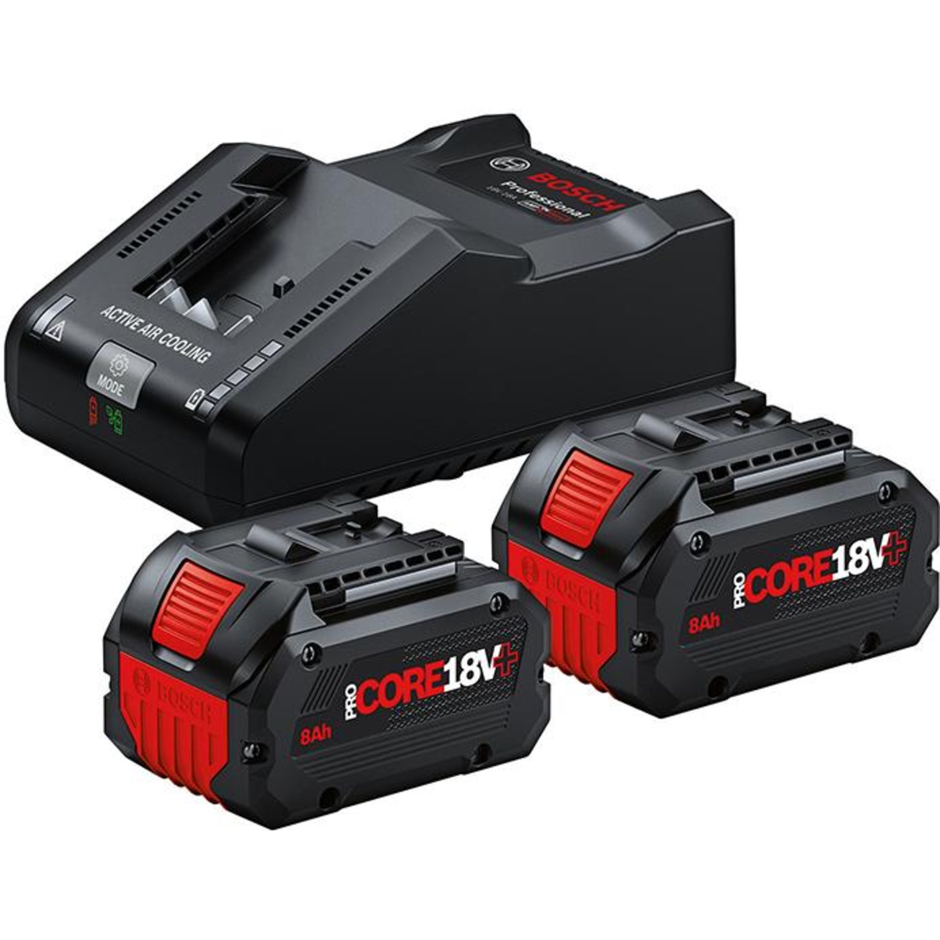 Akku-Starter Set ProCore+18,0 V 2 x 8,0 Ah Bosch Ladegerät GAL18V-160 Karton