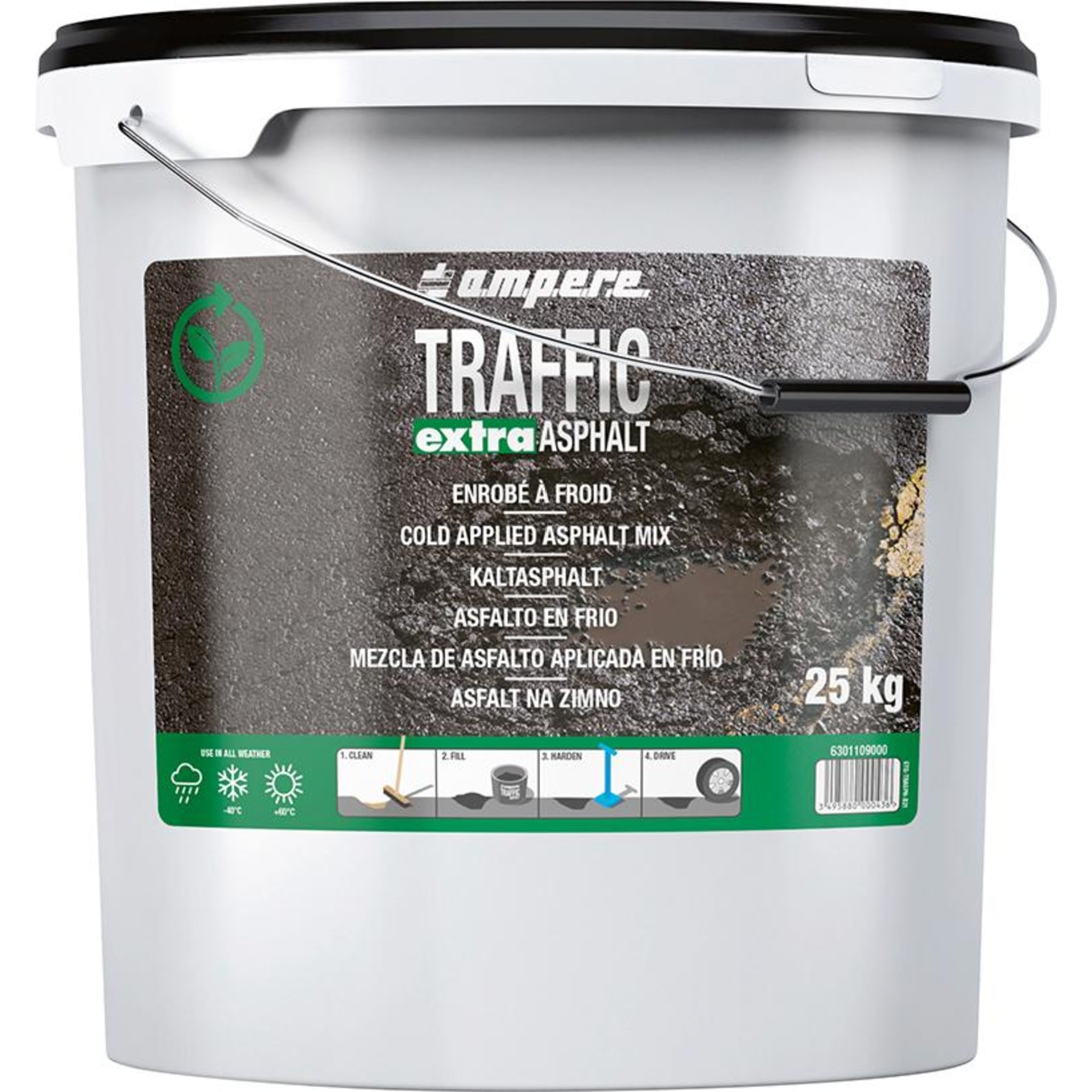 Ein-Komponenten Kaltasphalt 25kg Eimer Traffic Asphalt
