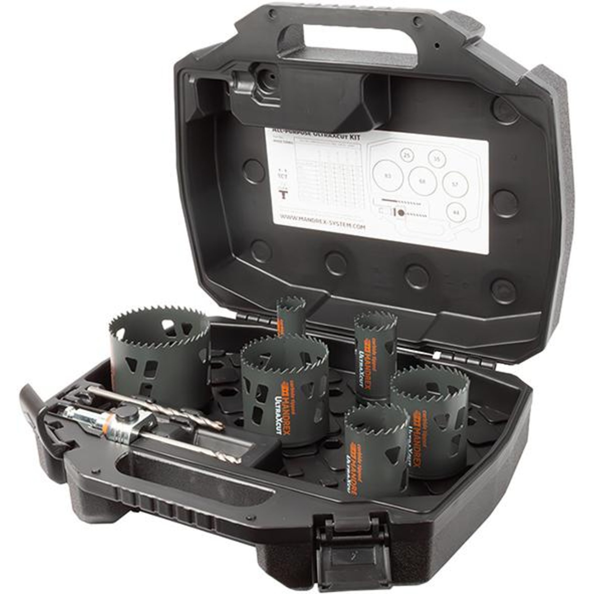 Lochsägen Set MXqs All Purpose Ultra Xcut Elektriker D22,29,35,44, 51,64,68mm Mandrex