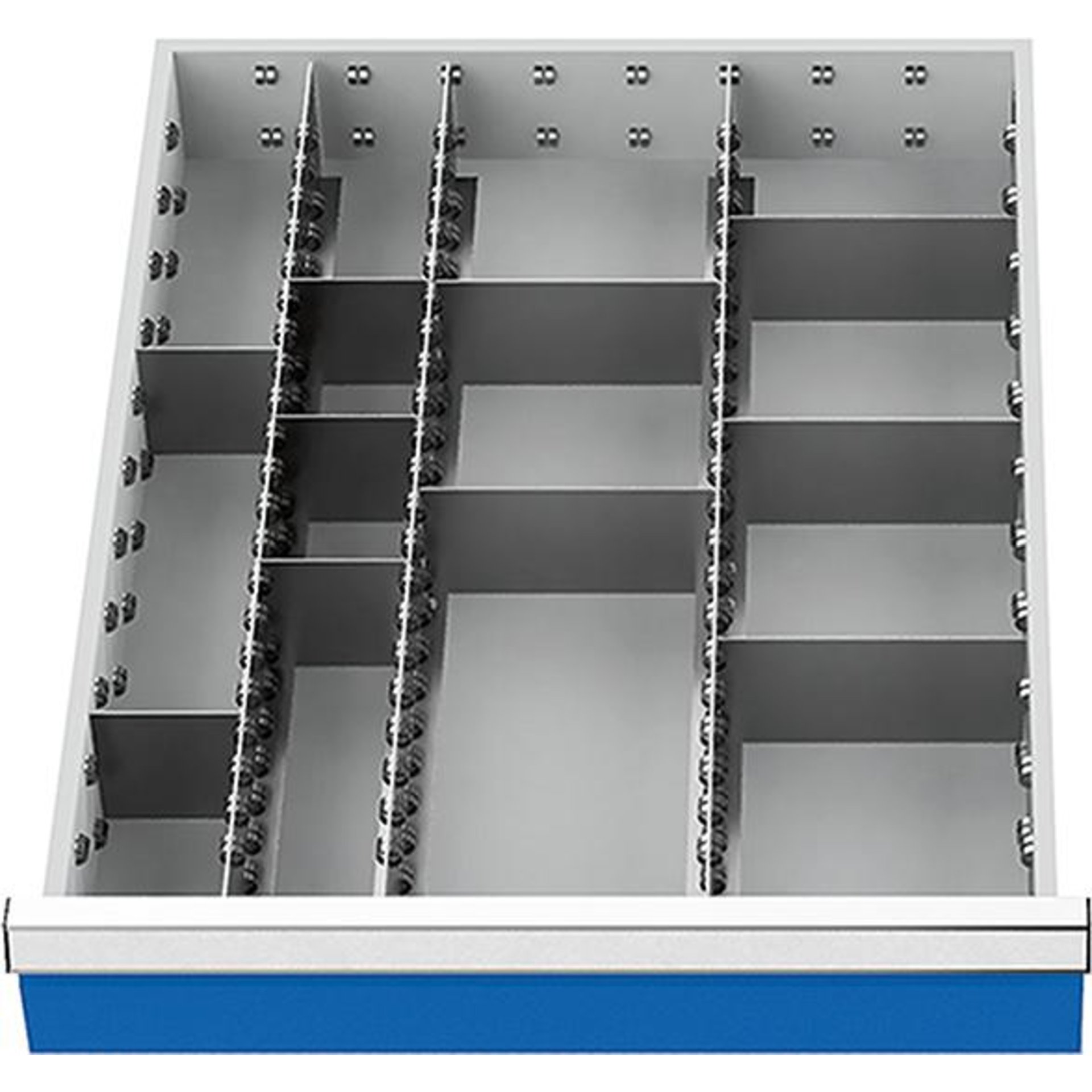 Metalleinteilungs-Set, 13-teilig, Baukastensystem