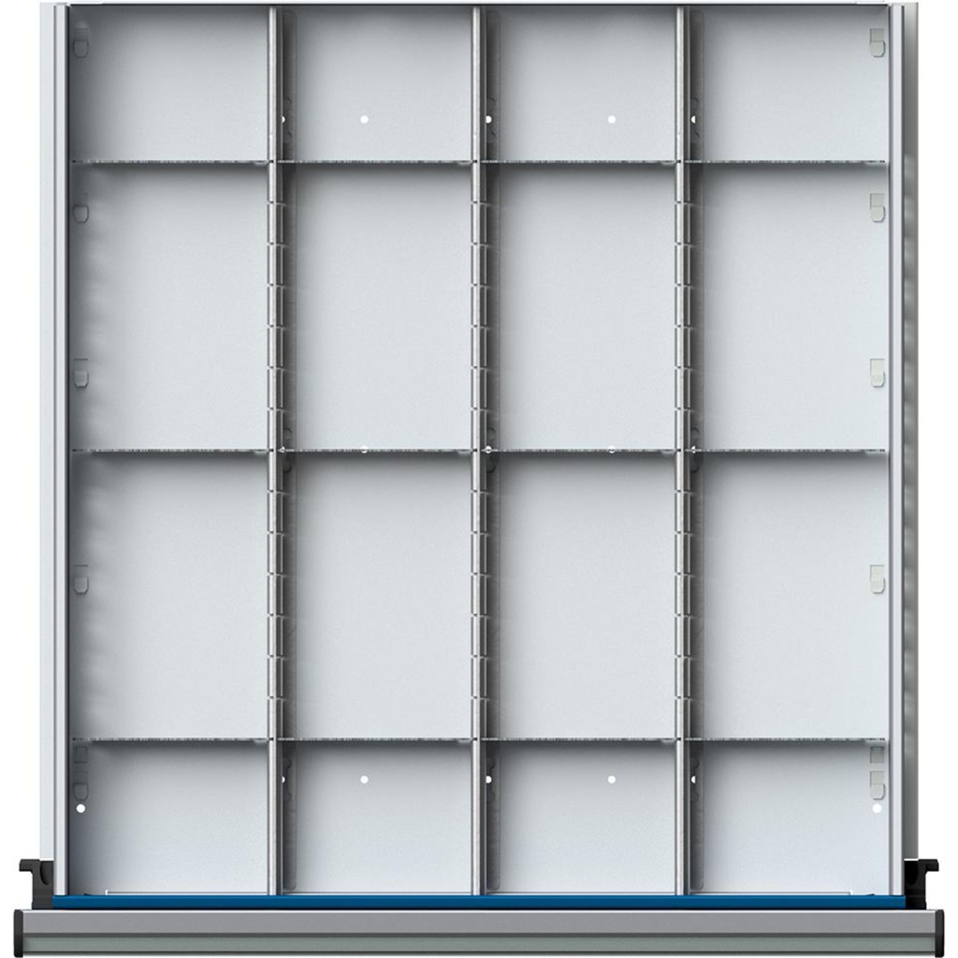 Schubladeneinteilungssatzfür FH 180-360mm 1/4 Teilung f.Schublade B500xT540 mm
