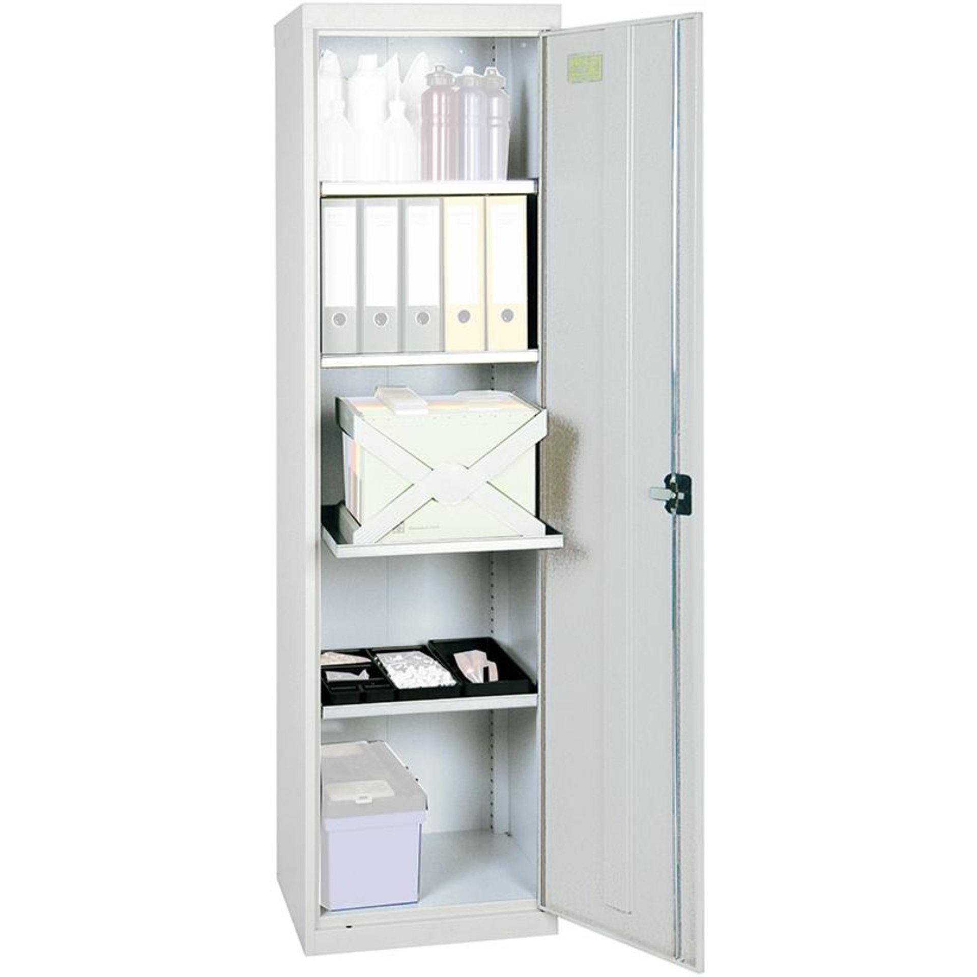 Werkzeug- und Materialschrank Serie 3000, 4 Wannenböden, Breite 500 mm