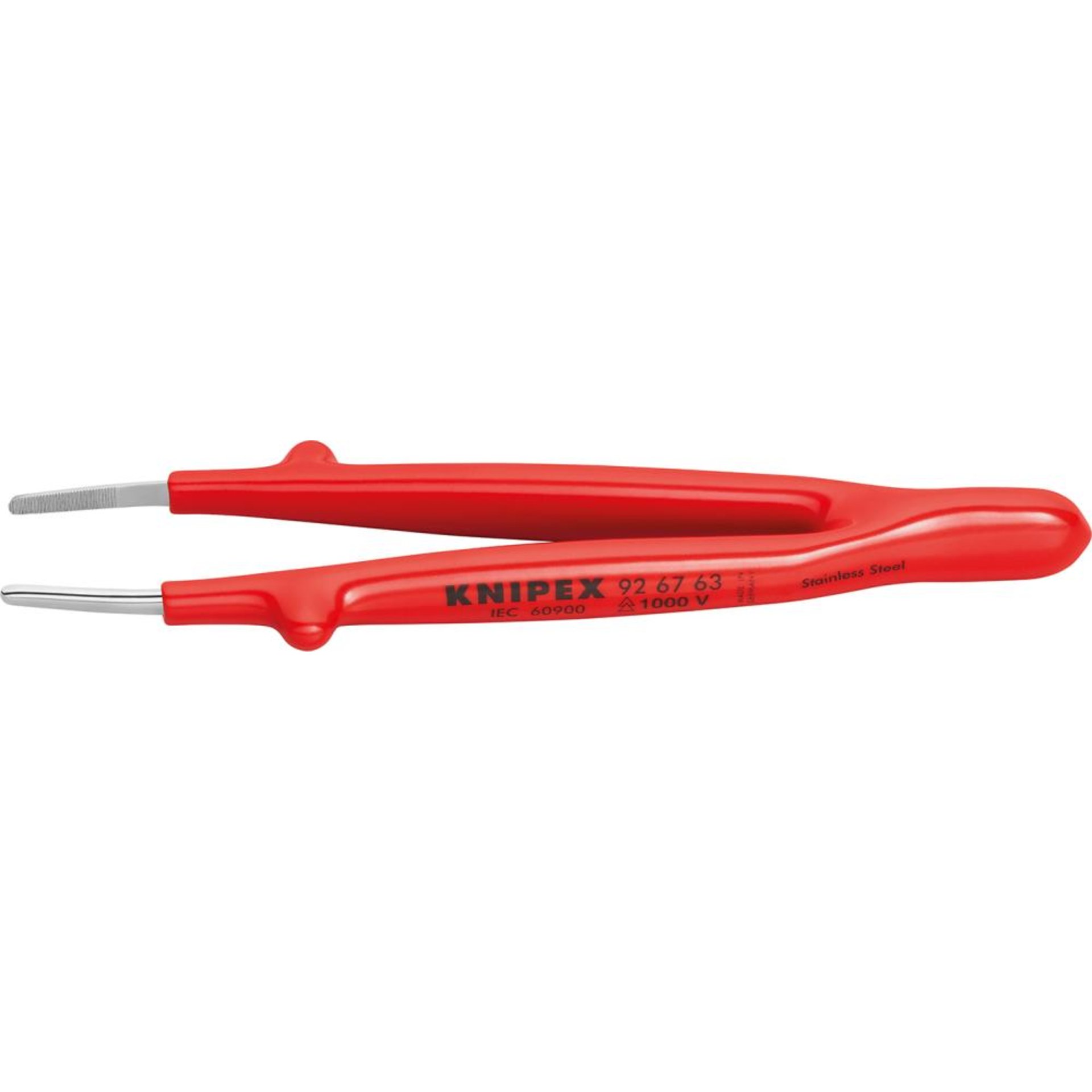 Pinzette Präzision VDE Spitze rund 145mm KNIPEX