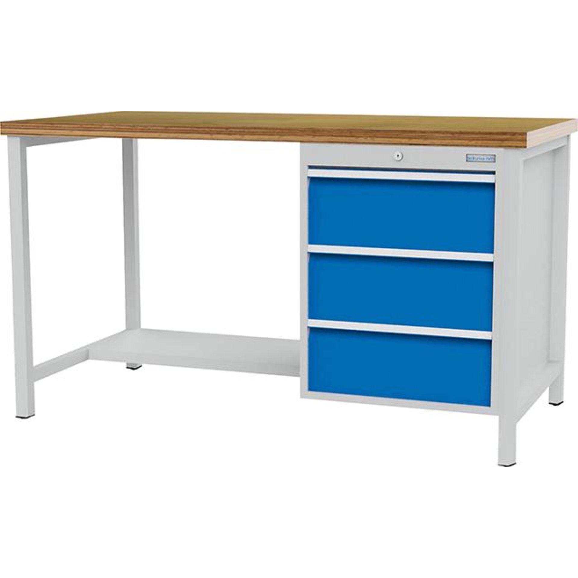 Kastenwerkbank, 3 Schubladen, 1 Fachboden