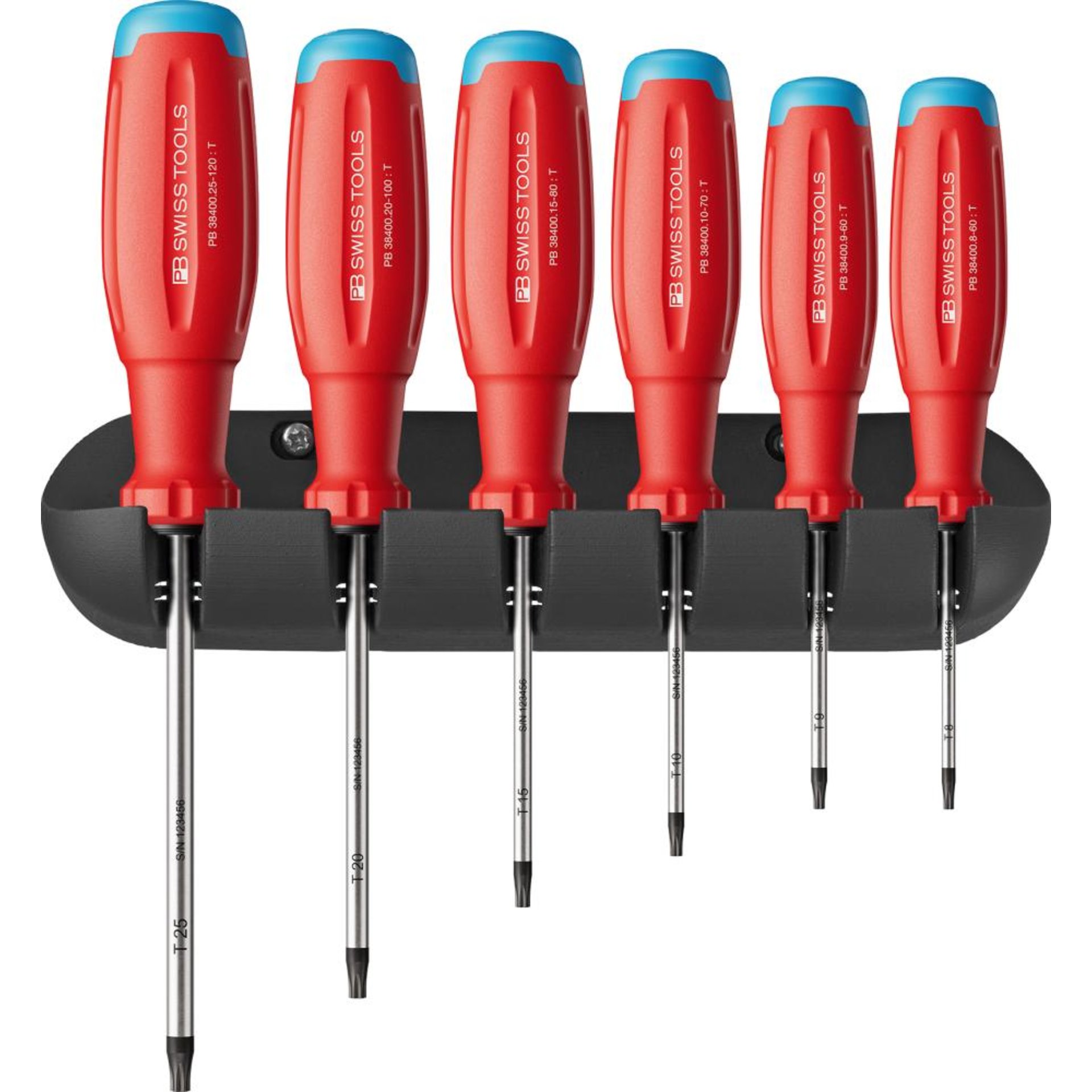 Schraubendreher-Satz 6-teilig Torx im Wandhalter SwissGrip EVO PB Swiss