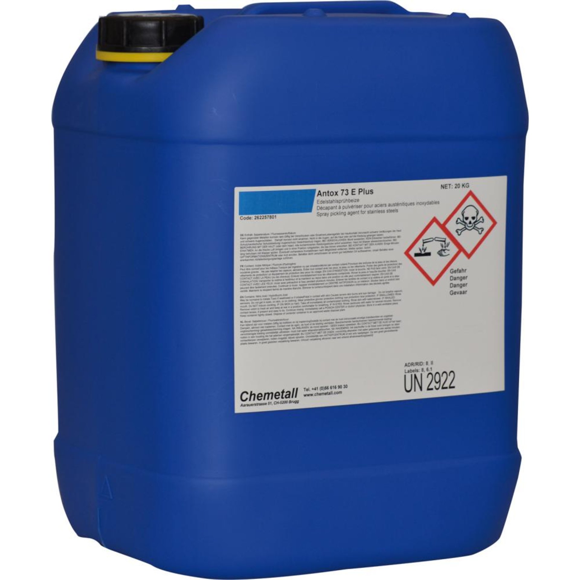 Edelstahlsprühbeize 73E-Plus, 20 kg Antox