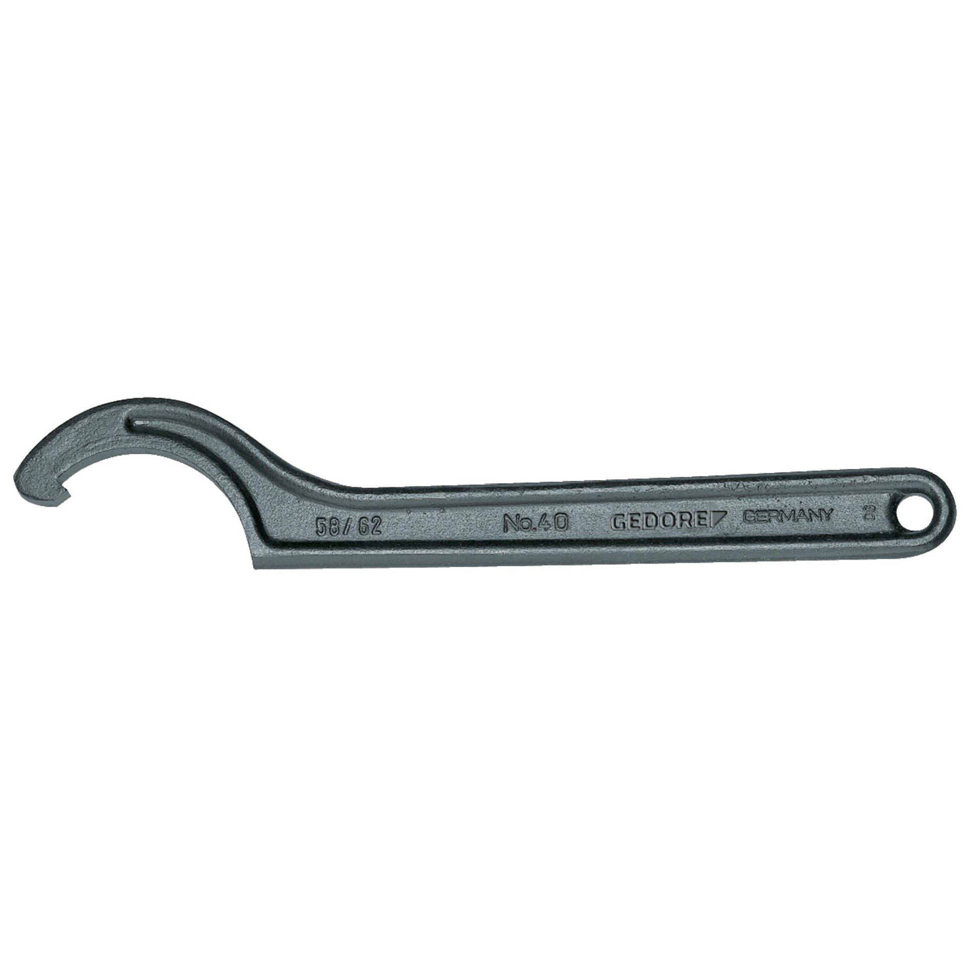 40 155-165 Hakenschlüssel, DIN 1810 Form A, 155-165 mm