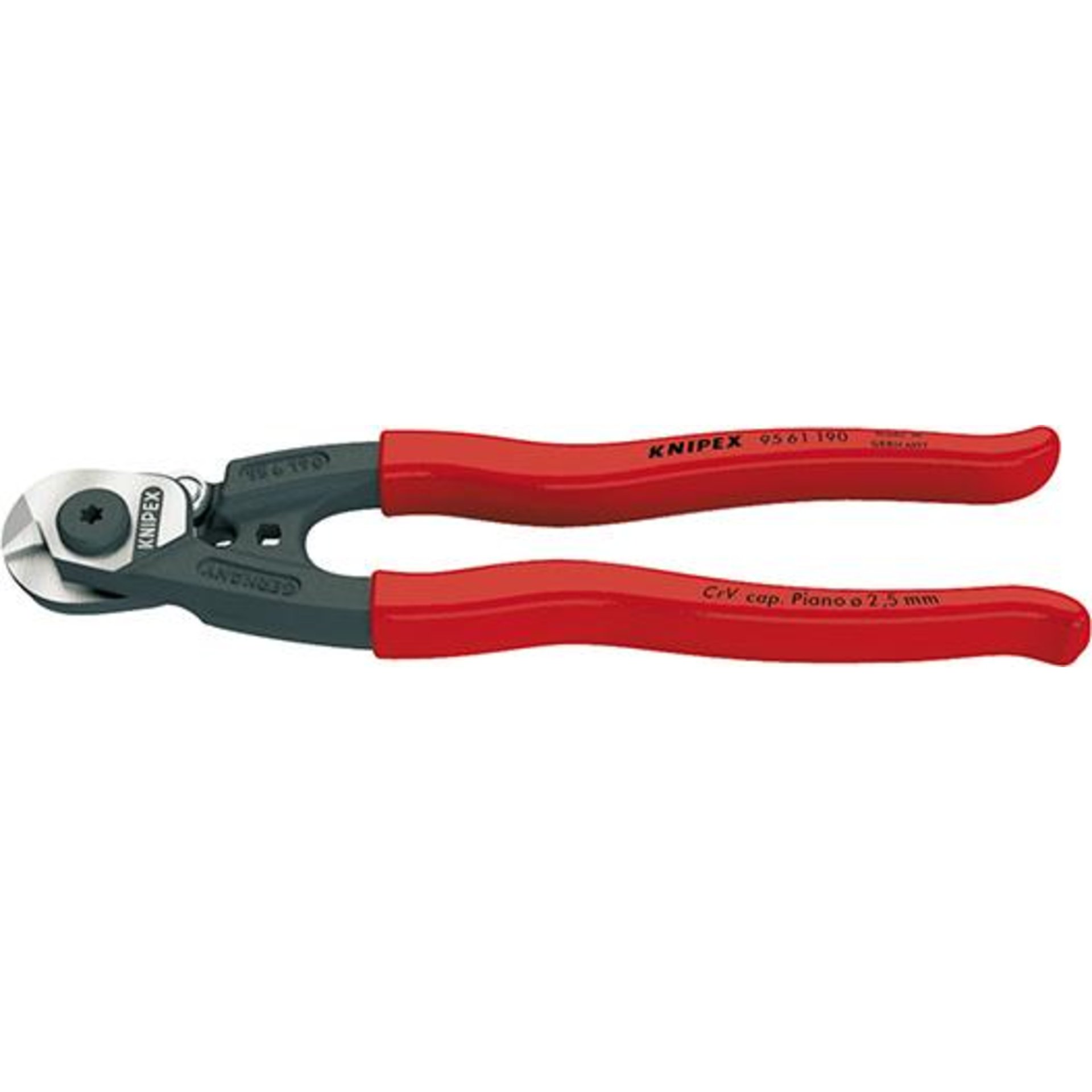 Drahtseilschere mit Kunststoff-Griffen 190mm KNIPEX