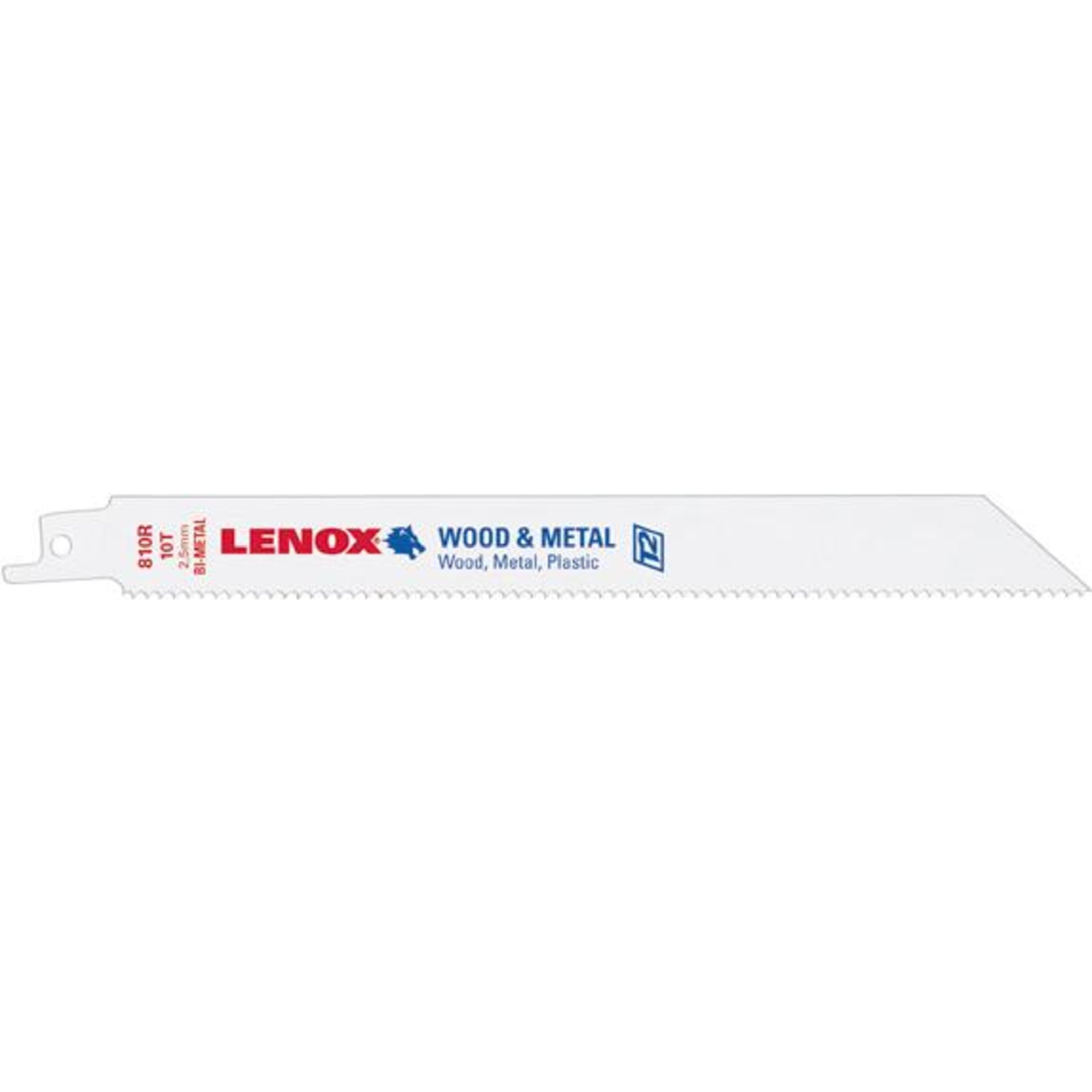 Säbelsägeblatt 203x19x1,3mm 10Zähne Pack a 5 Stück LENOX