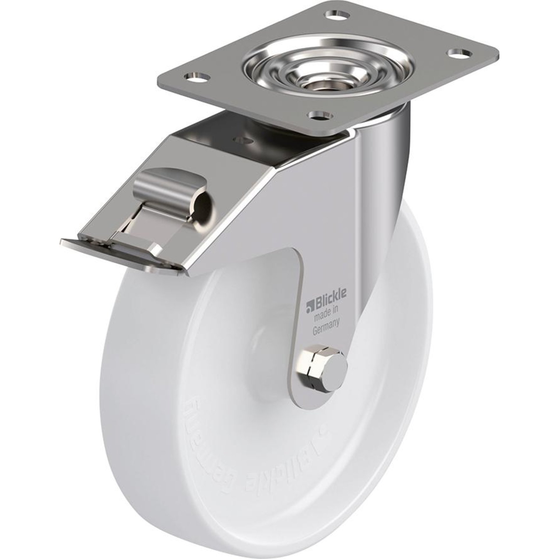 Lenkrolle m. Feststeller Rad-D200mm Kunststoff LEX-PO 200G-FI