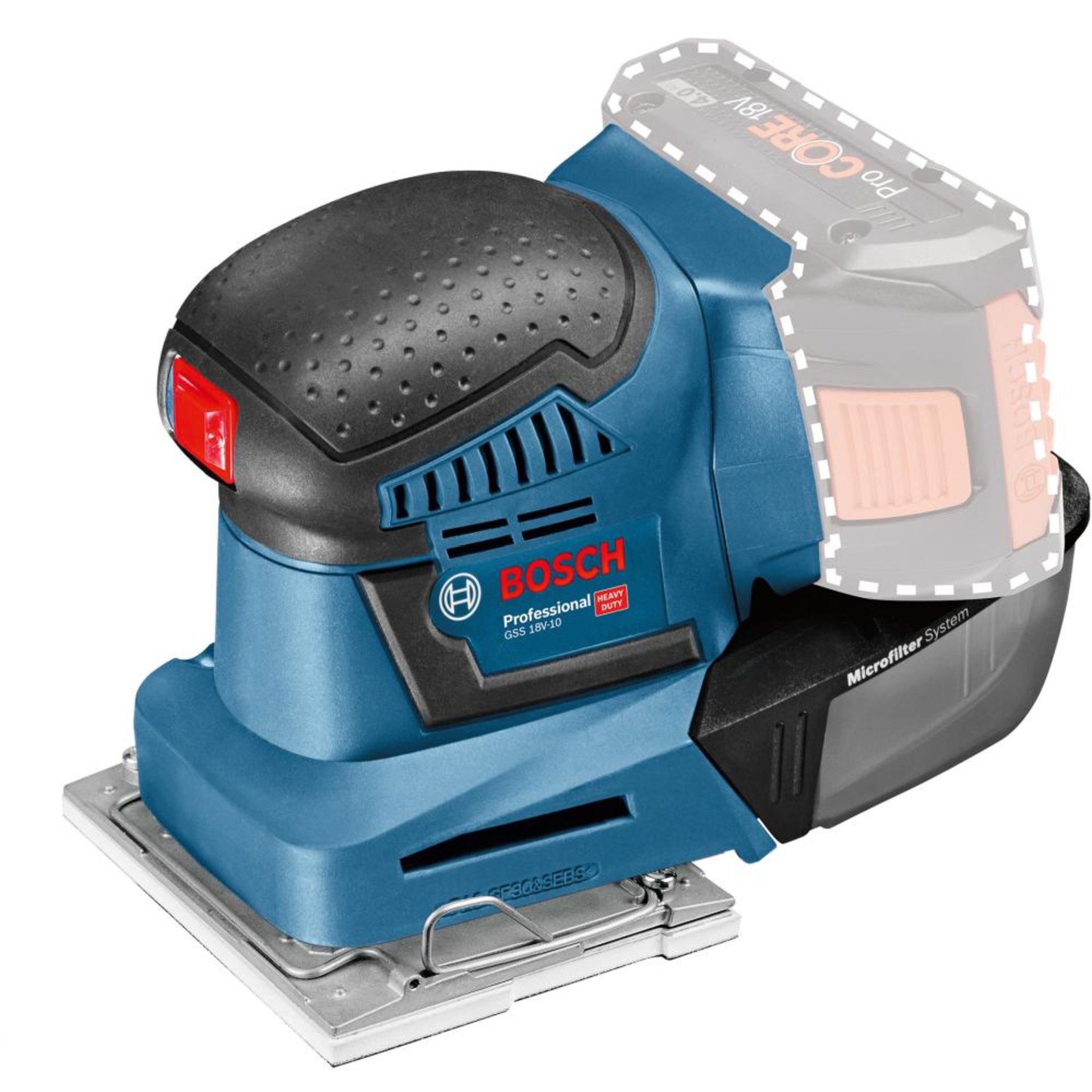 Akku-Schwingschl. Solo GSS 18V-10 Bosch ohne Akku ohne Ladegerät L-Boxx