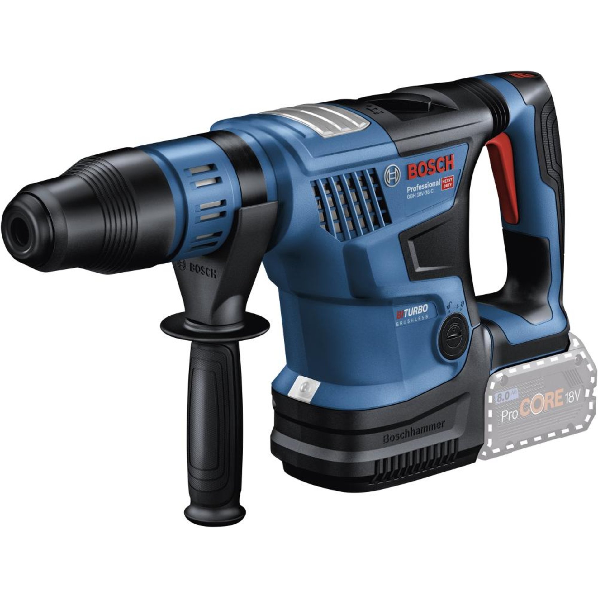 Akku-Kombihammer solo GBH 18V-36 C Bosch ohne Akku ohne Ladegerät Koffer