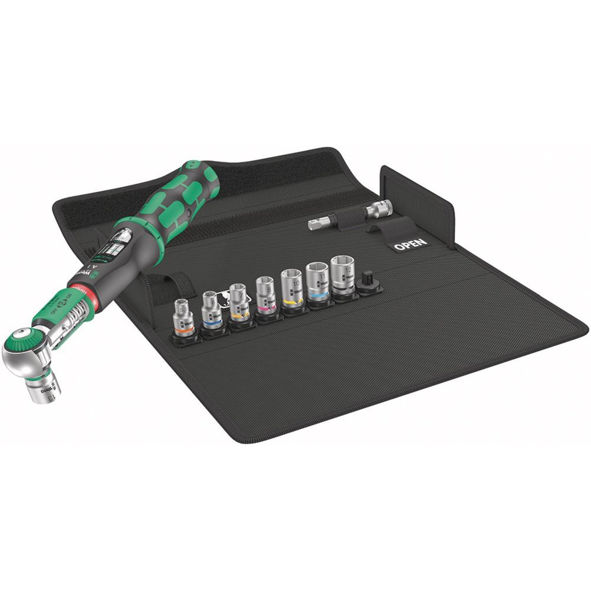 Drehmomentschlüssel-Satz Safe-Torque 10-teilig 2-12Nm 1/4" Wera